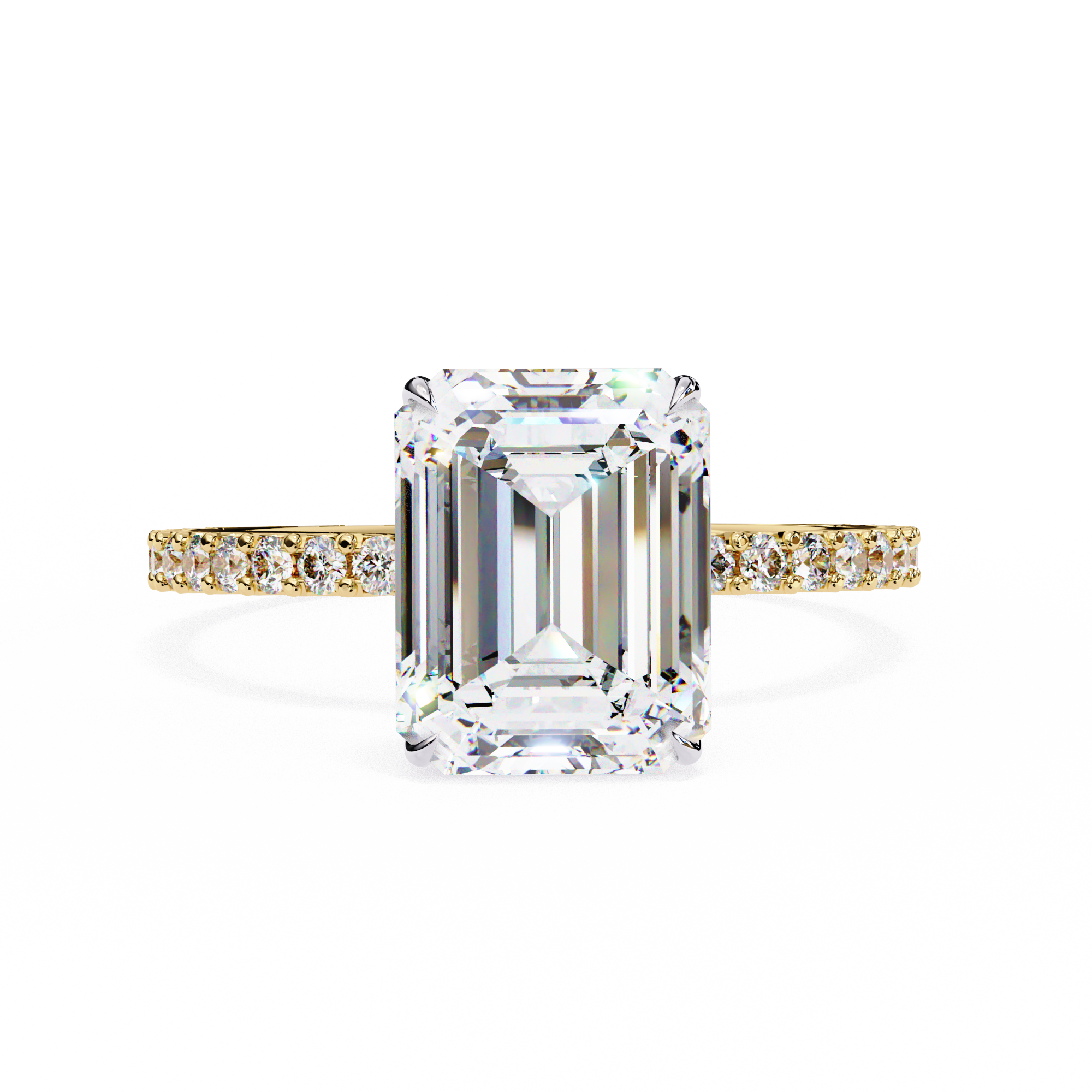 2.60 ct Emerald Eclipse Ring 9k