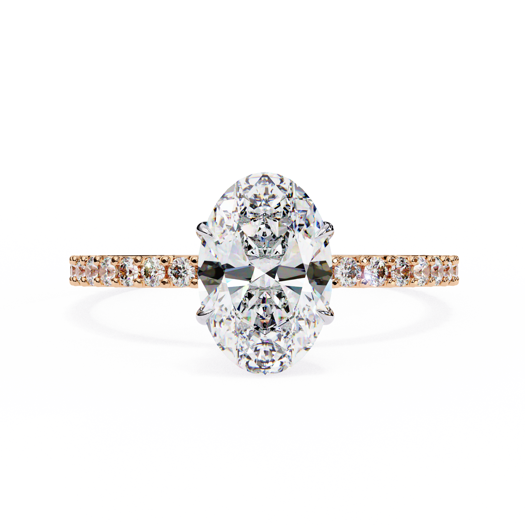 1.49 ct Oval Radiance Ring 9k