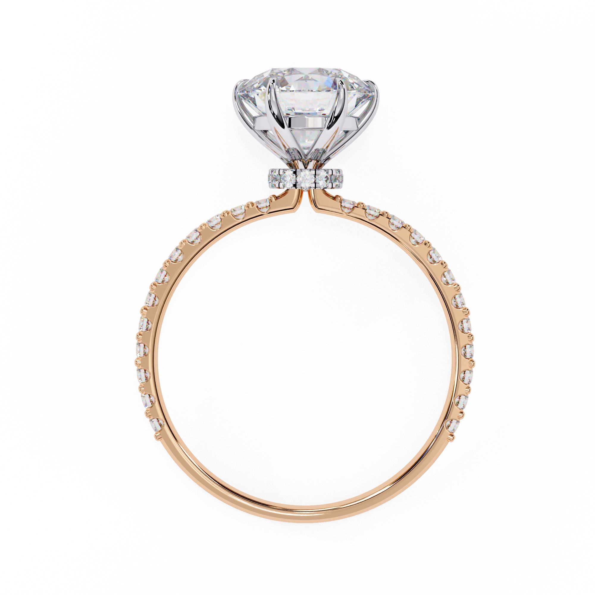2.21 ct Grand Round Ring 9k