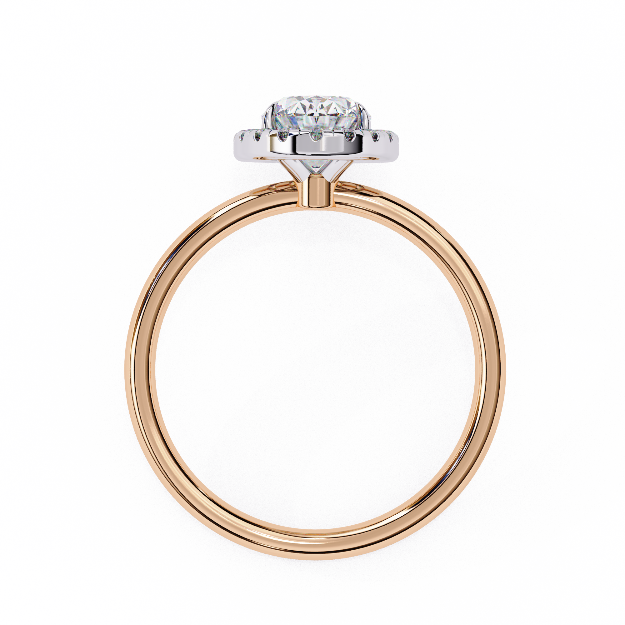 1.24 ct Dual Ellipse Harmony Ring 9k