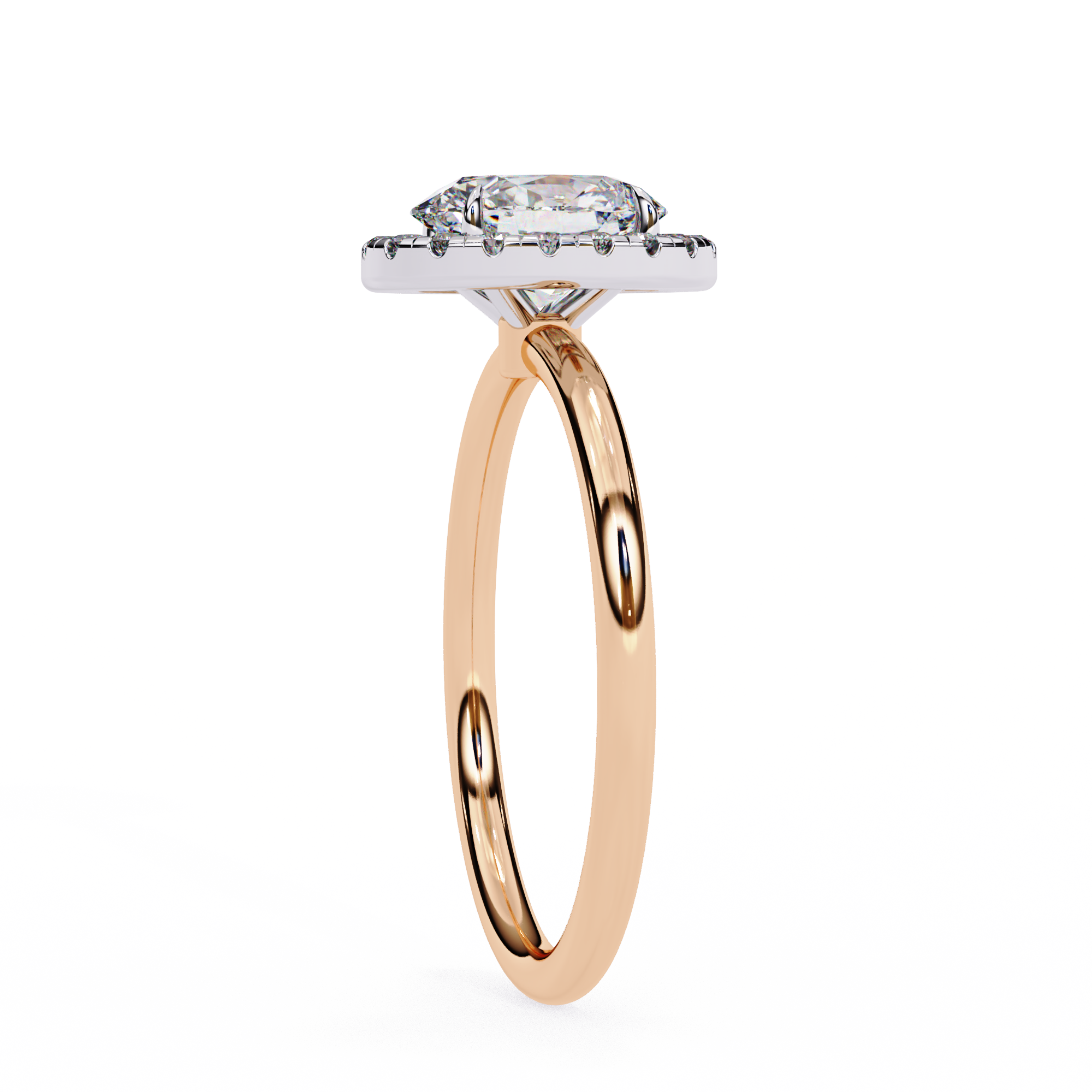 1.24 ct Dual Ellipse Harmony Ring 9k