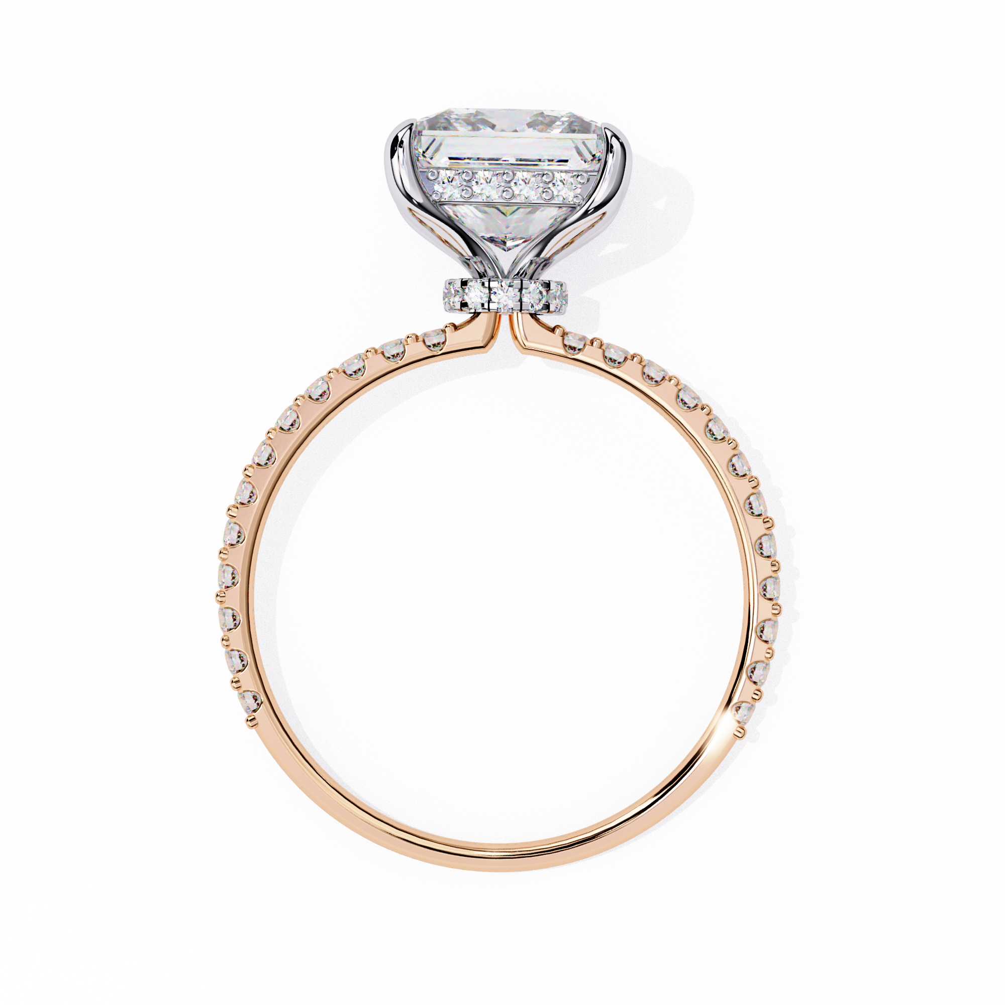 2.65 ct Eclipse Halo Ring 9k
