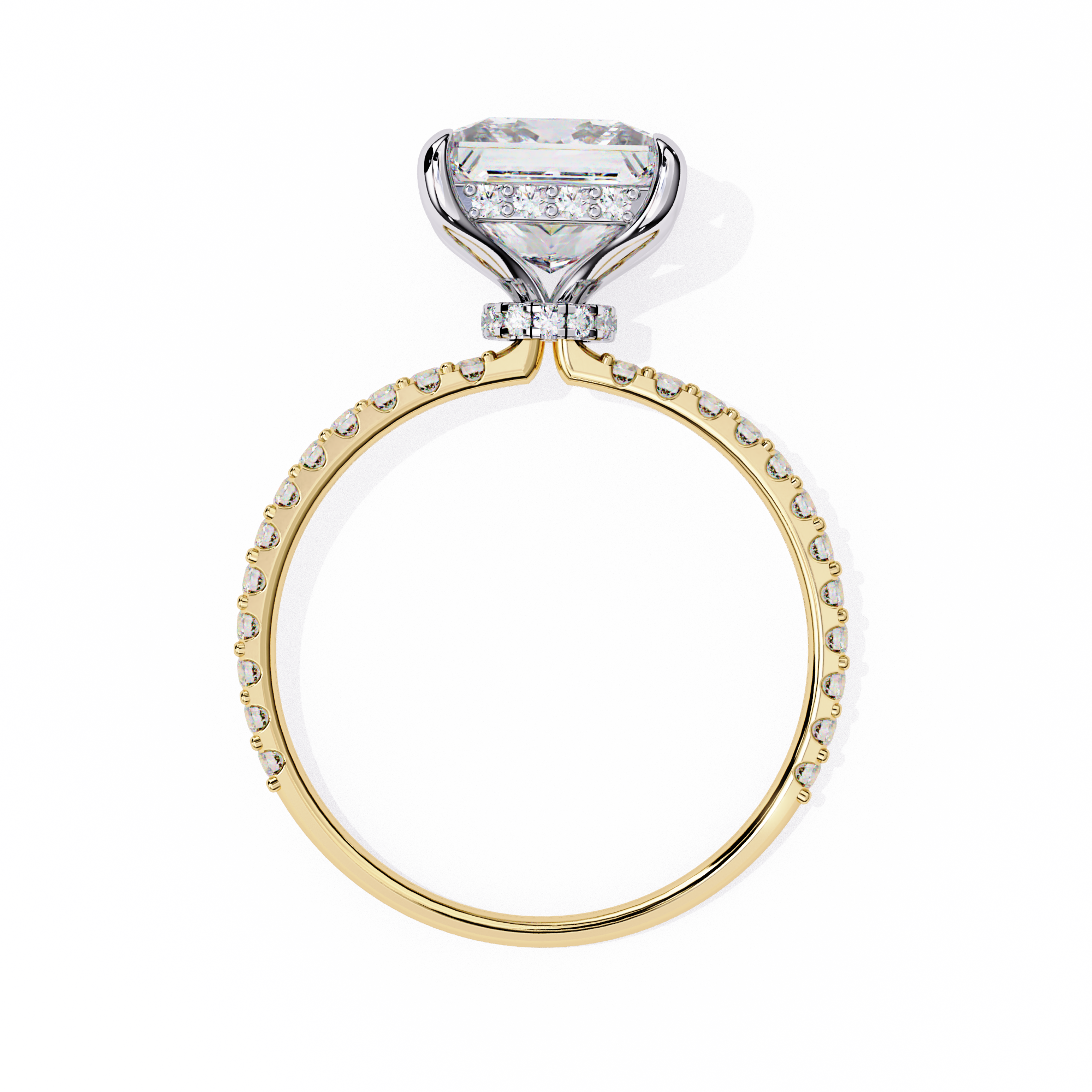 2.65 ct Eclipse Halo Ring 9k
