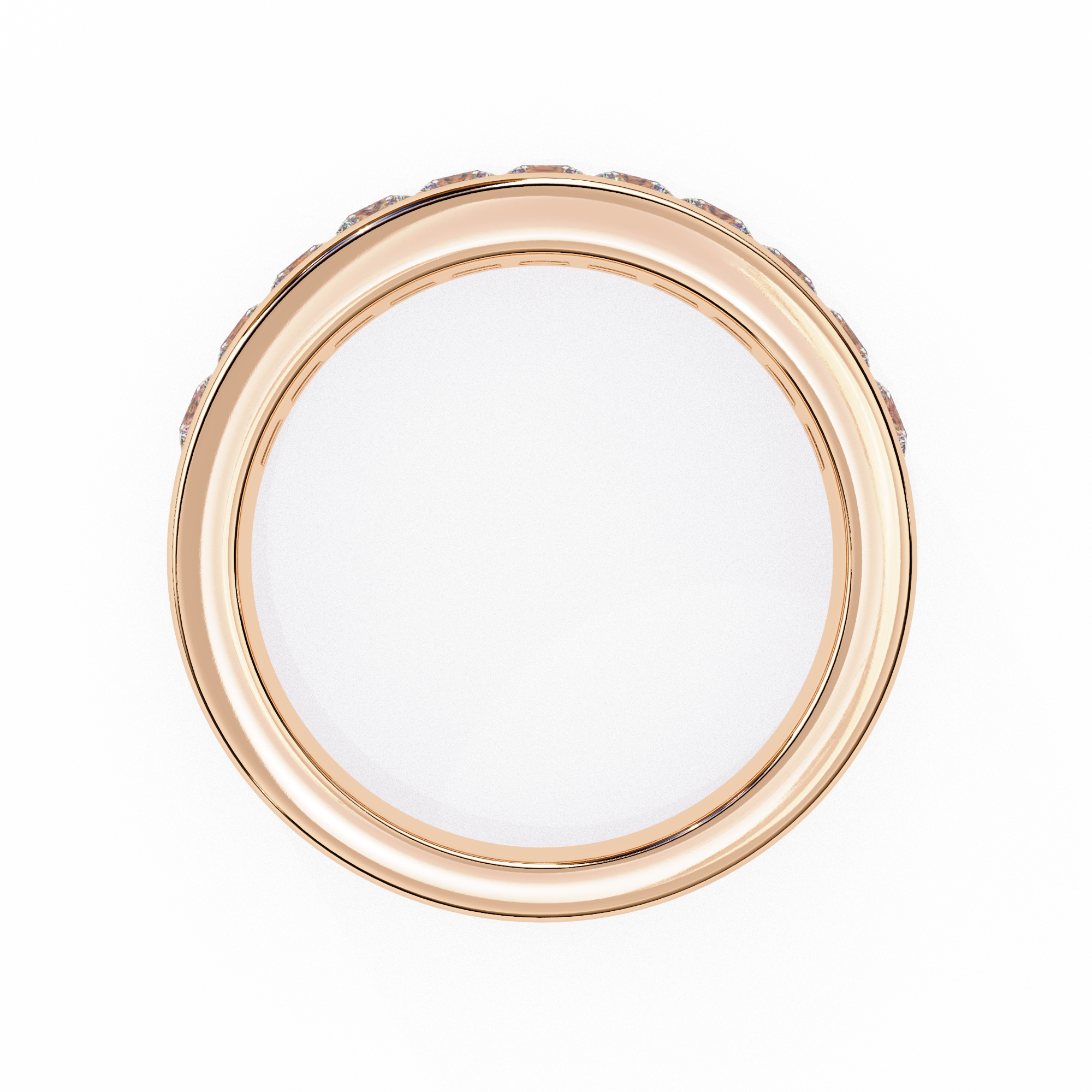 1.07 ct Princess Radiance Band 9k