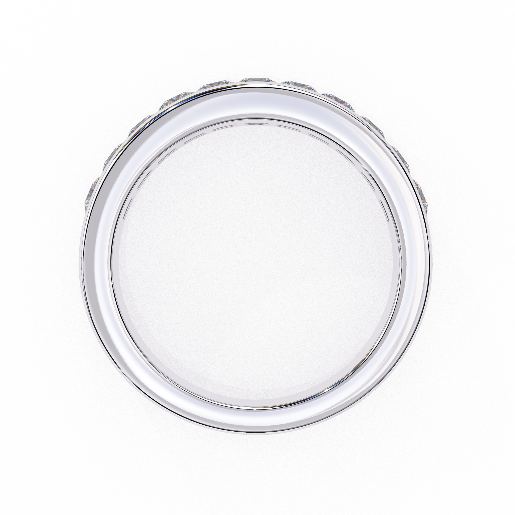 1.07 ct Princess Radiance Band 9k