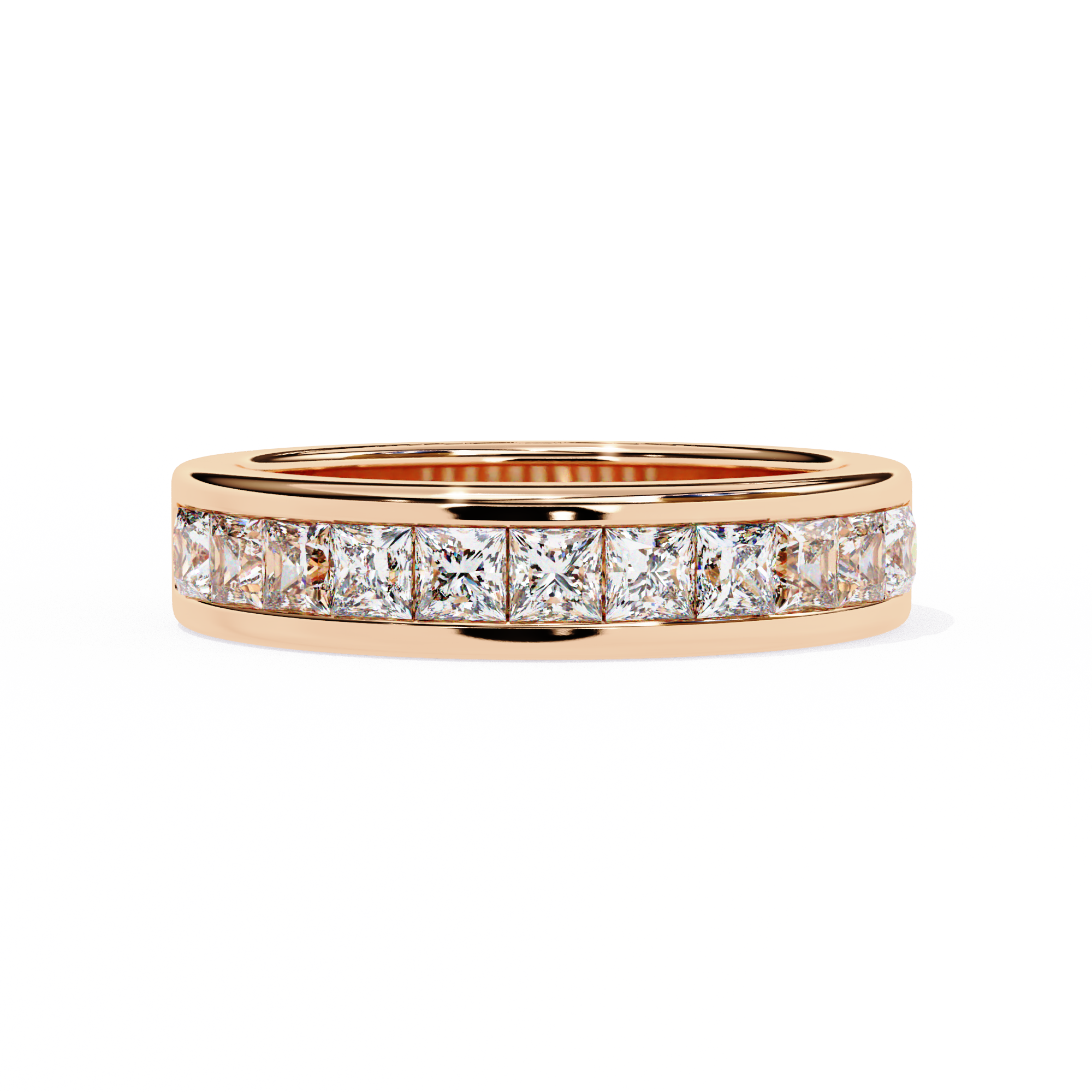 1.07 ct Princess Radiance Band 9k