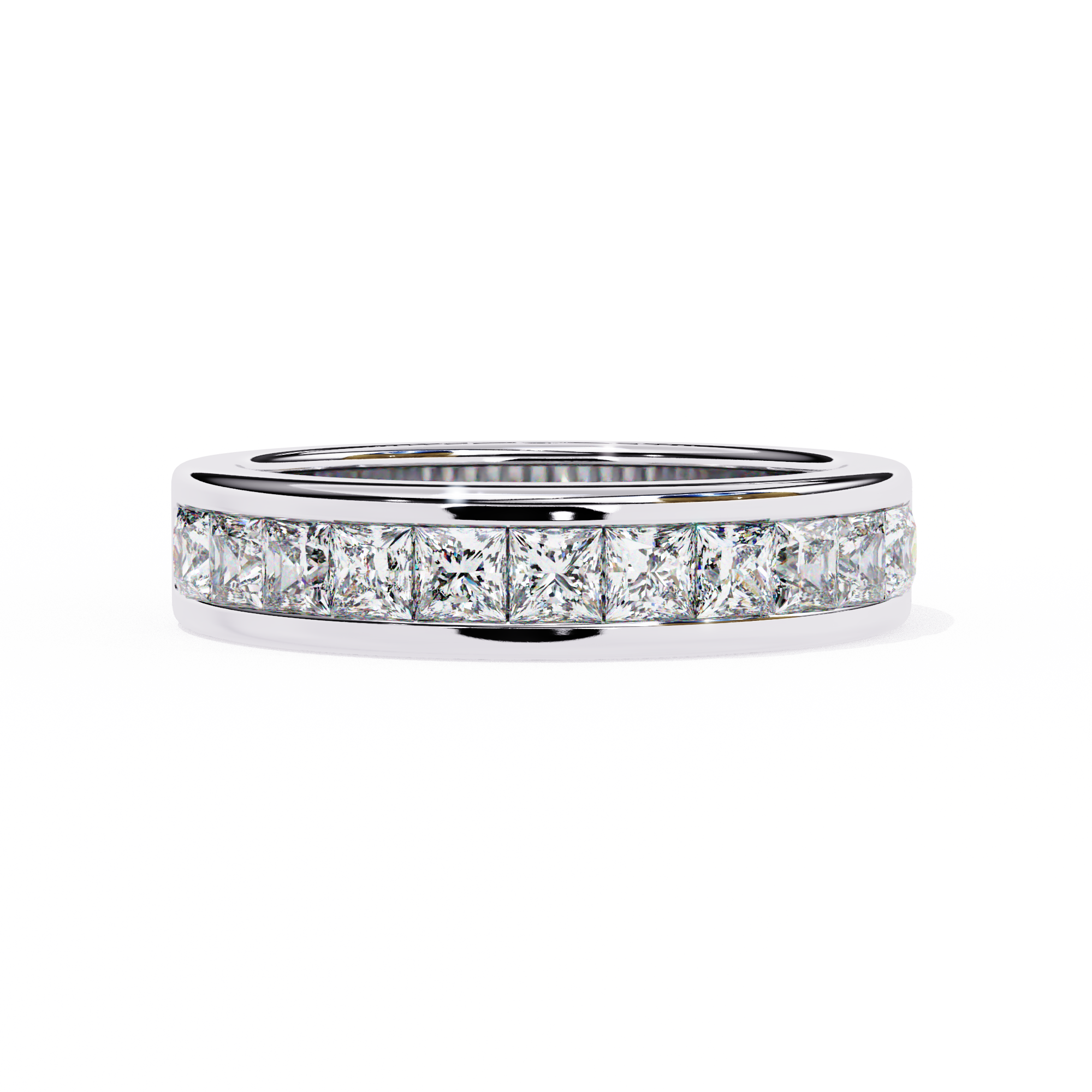 1.07 ct Princess Radiance Band 9k