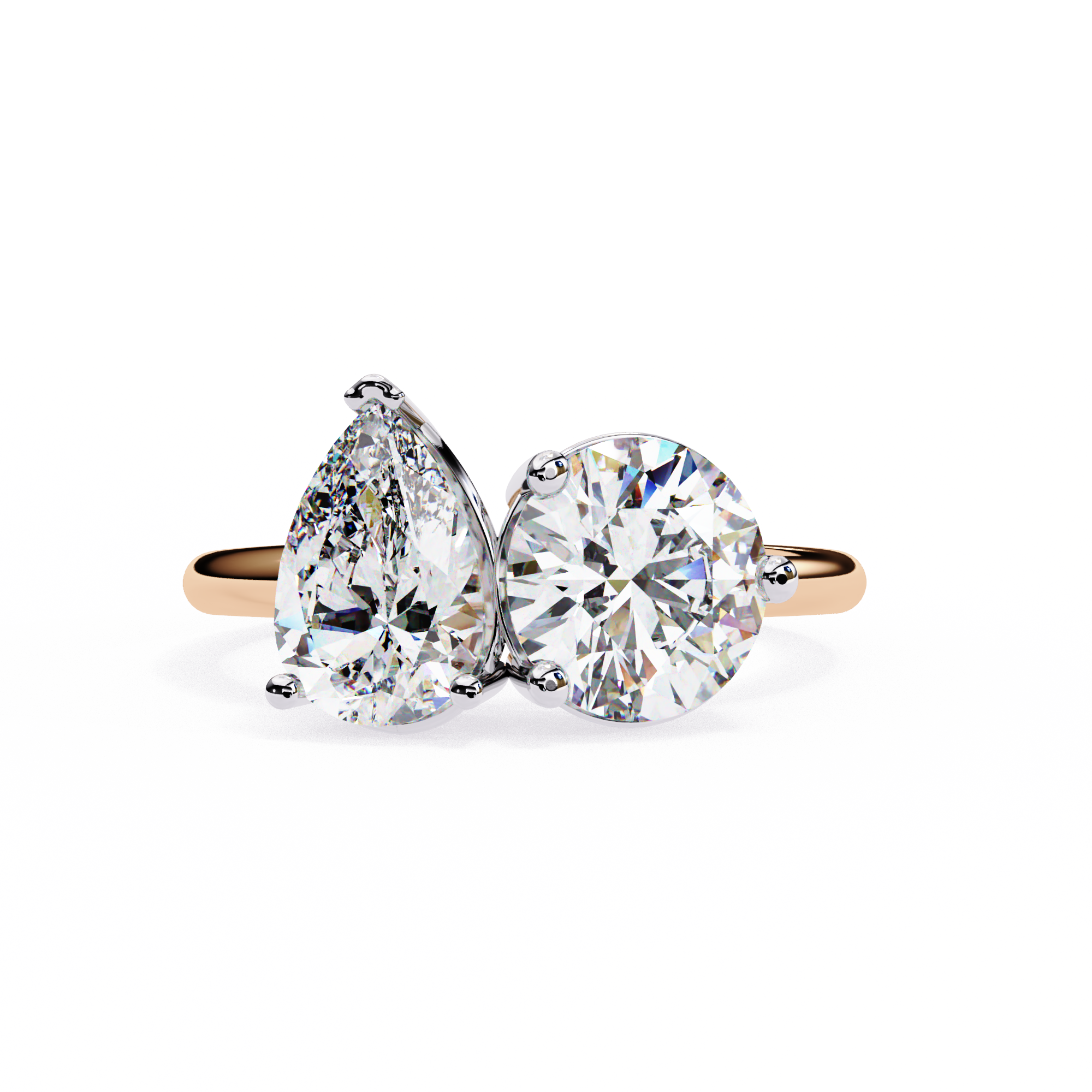 3.80 ct Opulent Cascade Ring 9k