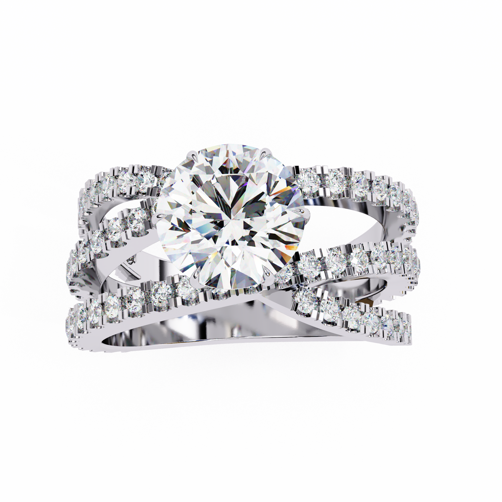 1.63 ct Radiant Round Ring 9k
