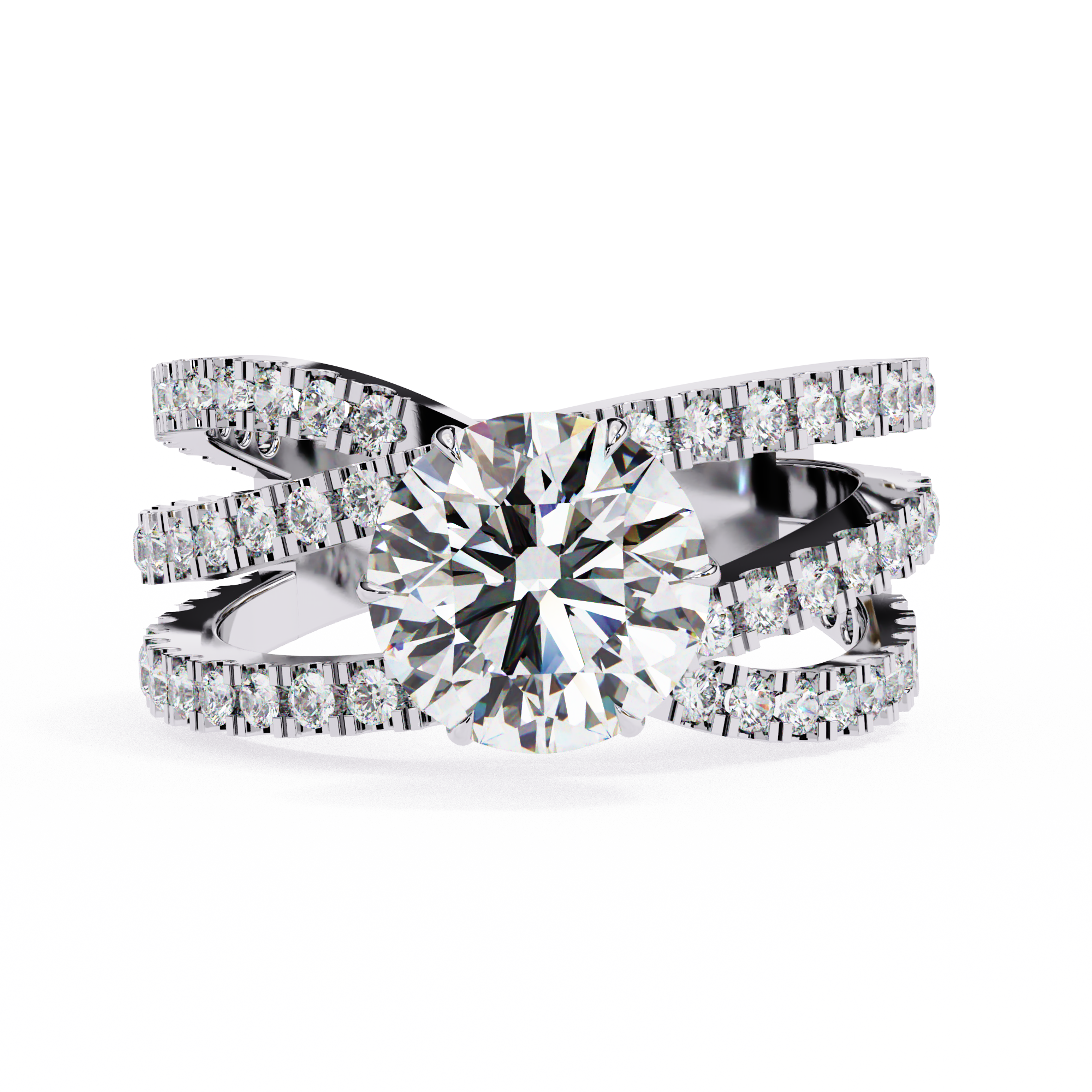 1.63 ct Radiant Round Ring 9k