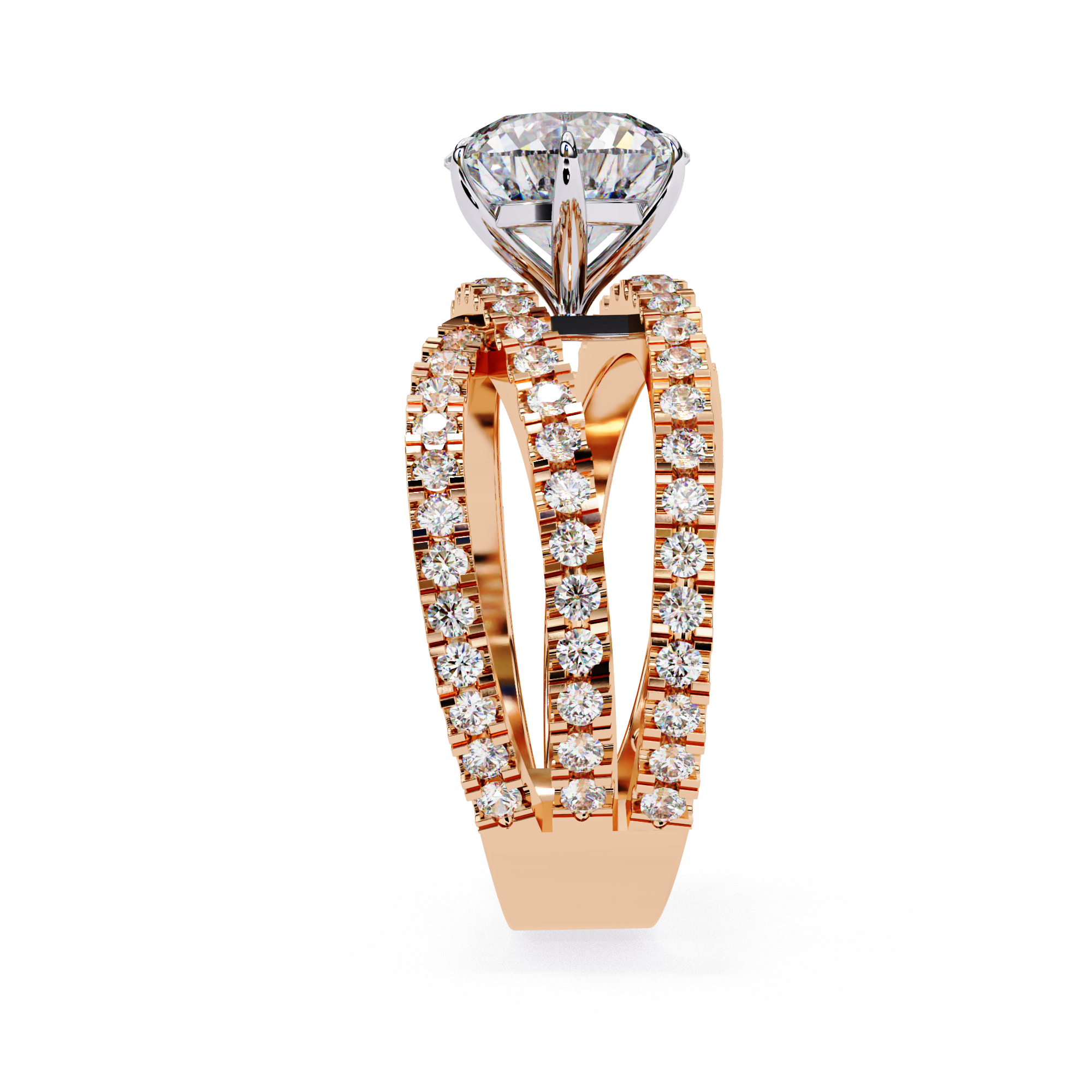 1.63 ct Radiant Round Ring 9k