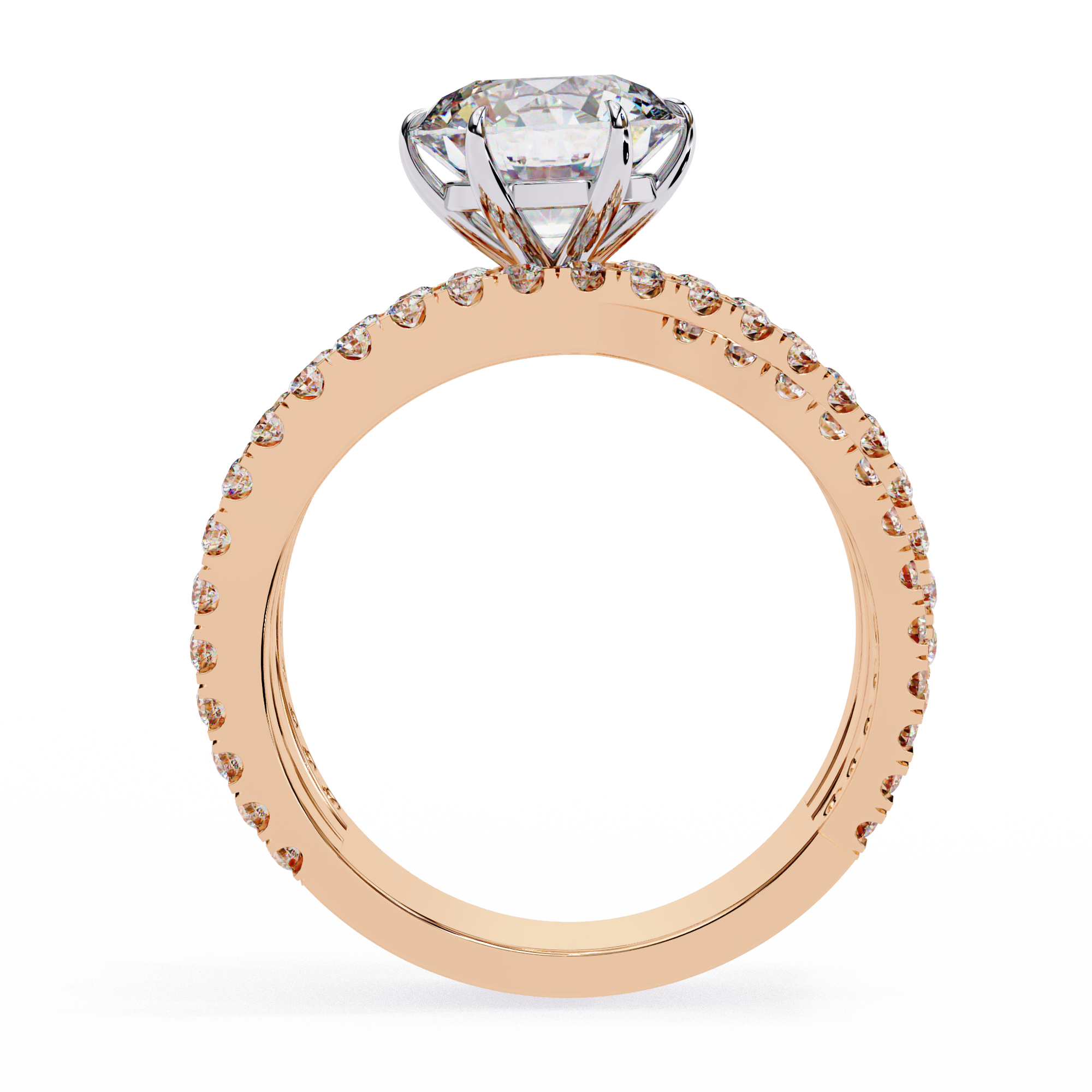 1.63 ct Radiant Round Ring 9k