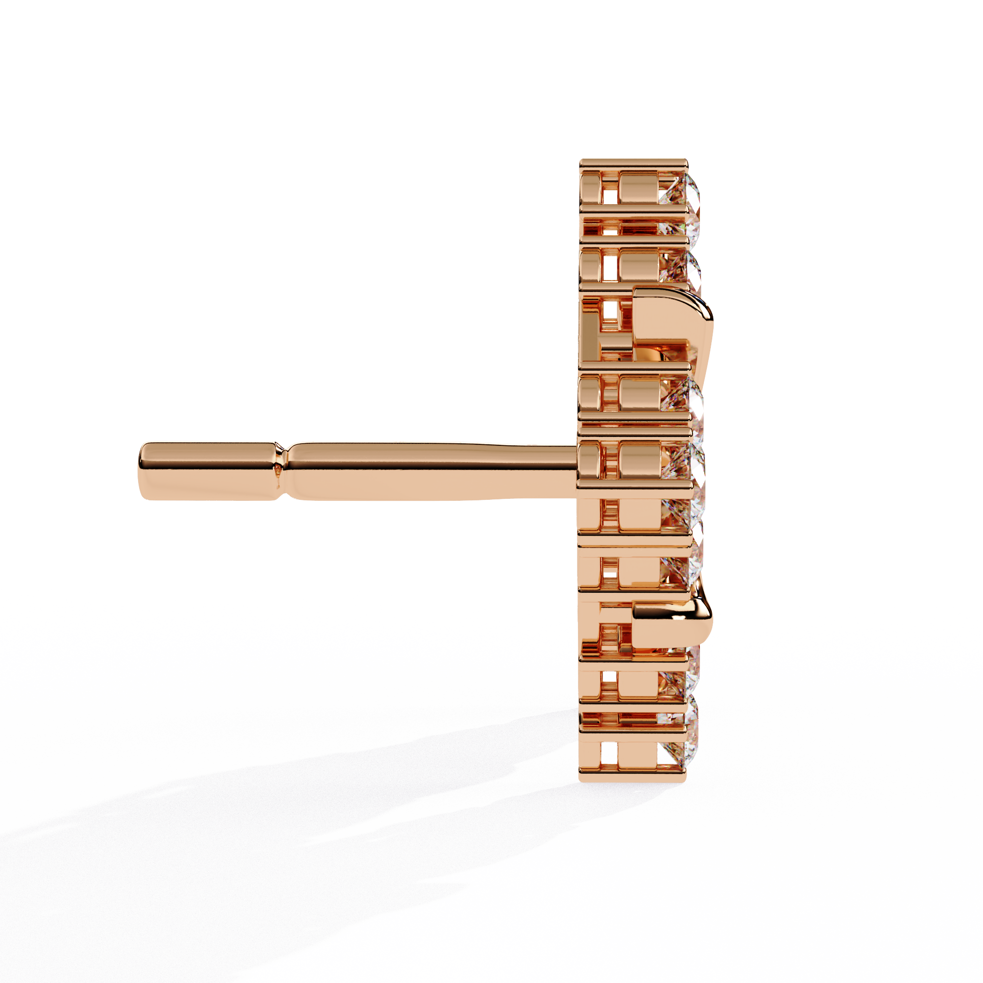 0.78 CT RADIANT BLOOM EARRING