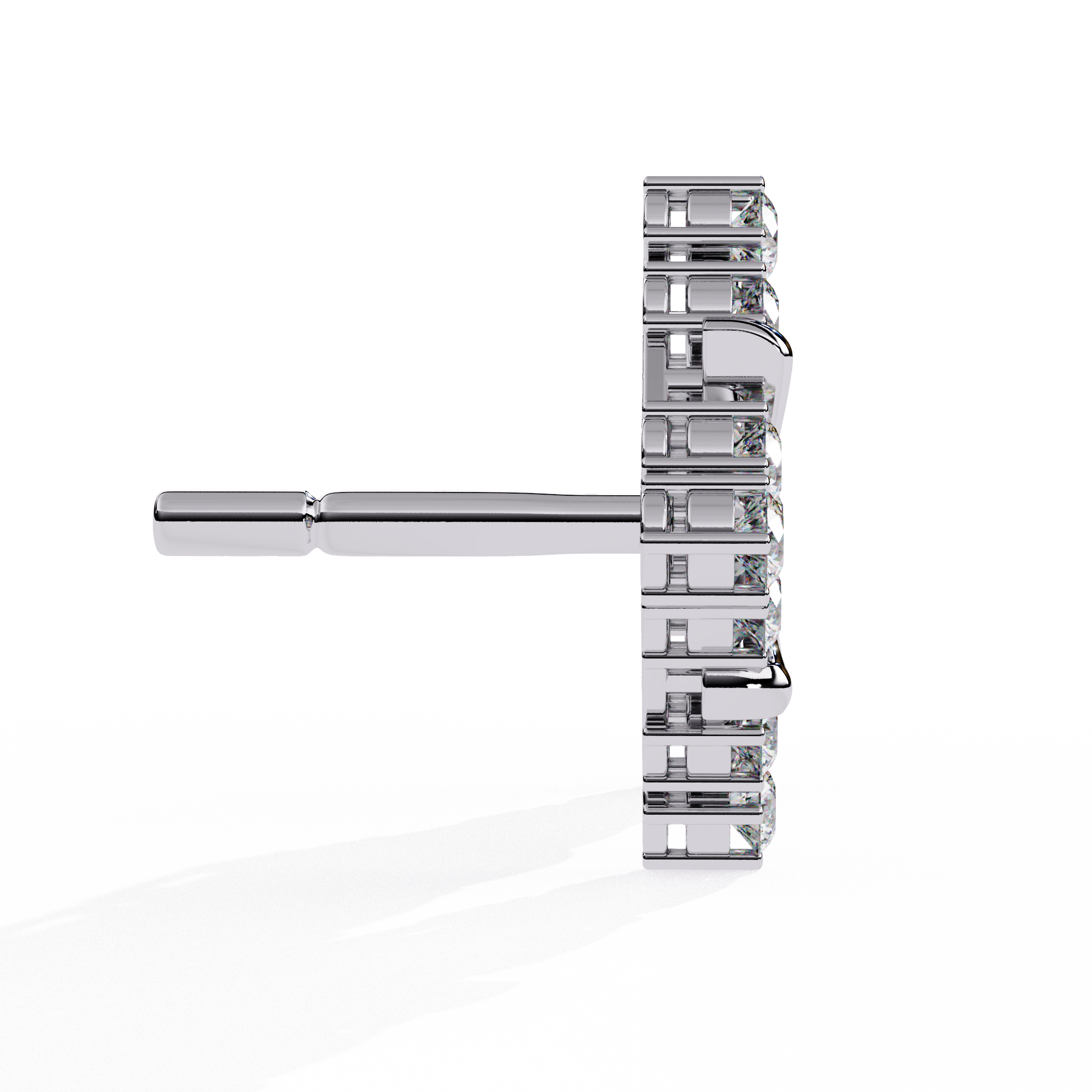 0.78 CT RADIANT BLOOM EARRING