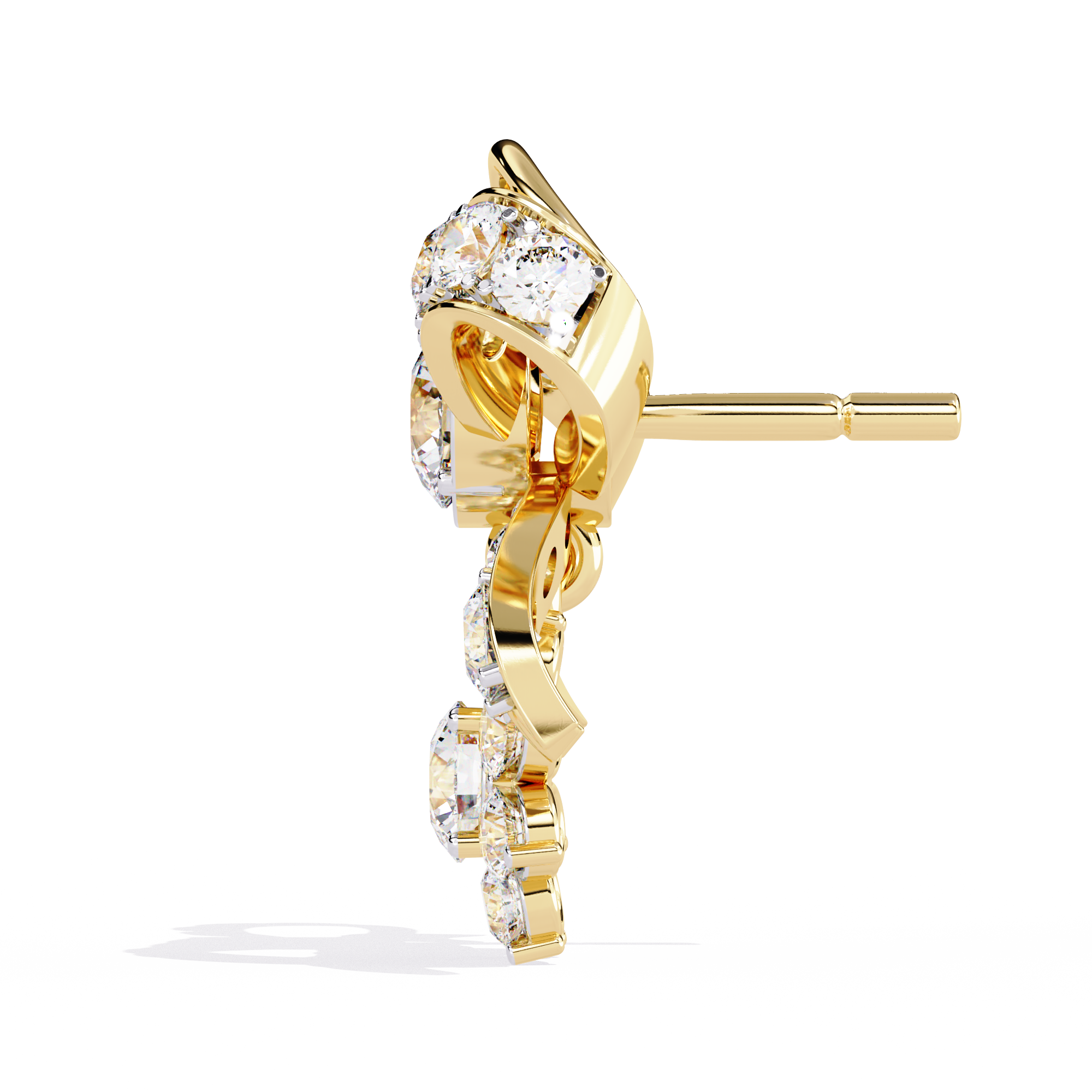 2.21 CT SERAPHIC BOW EARRING