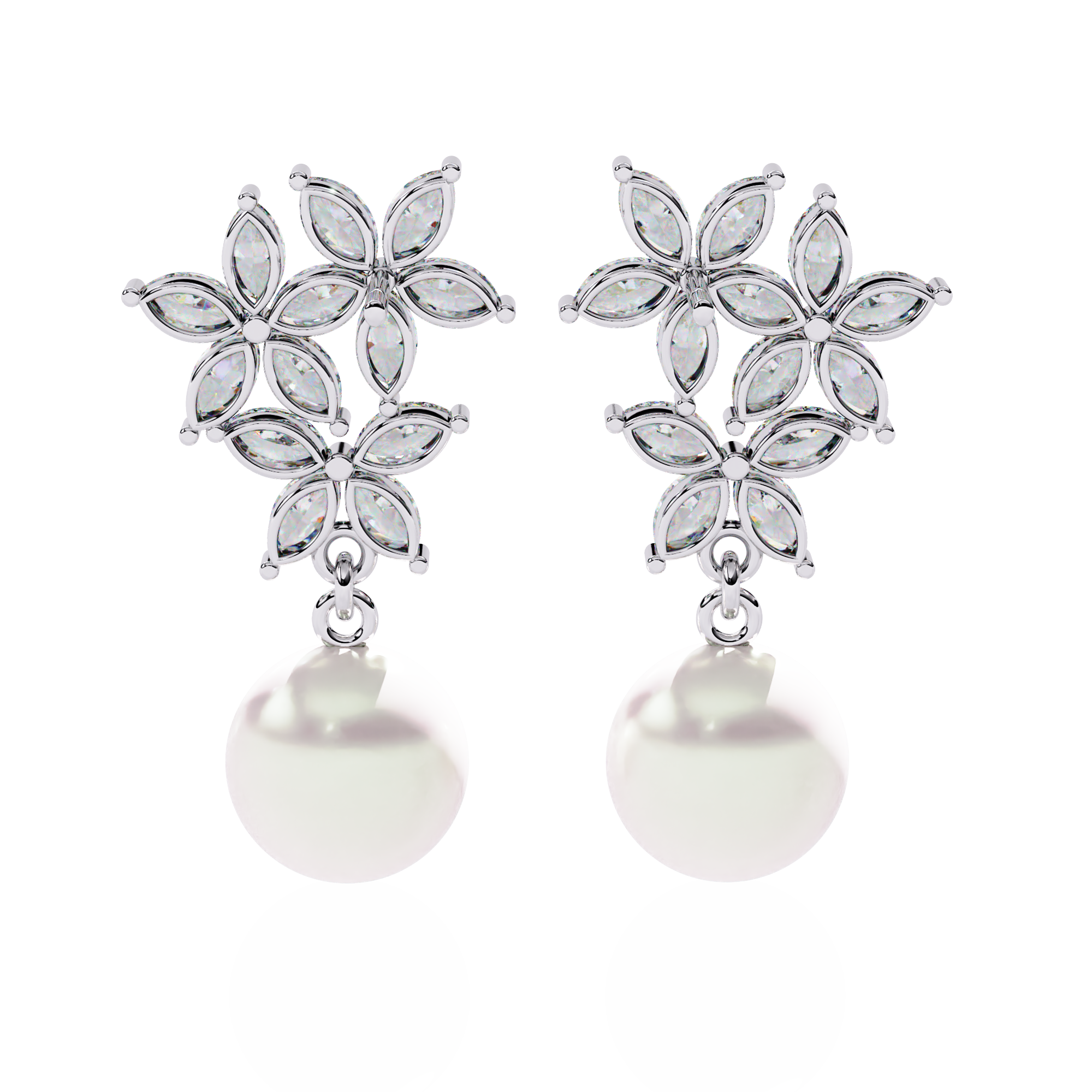 2.39 CT CELESTIAL BLOSSOM EARRING 18K