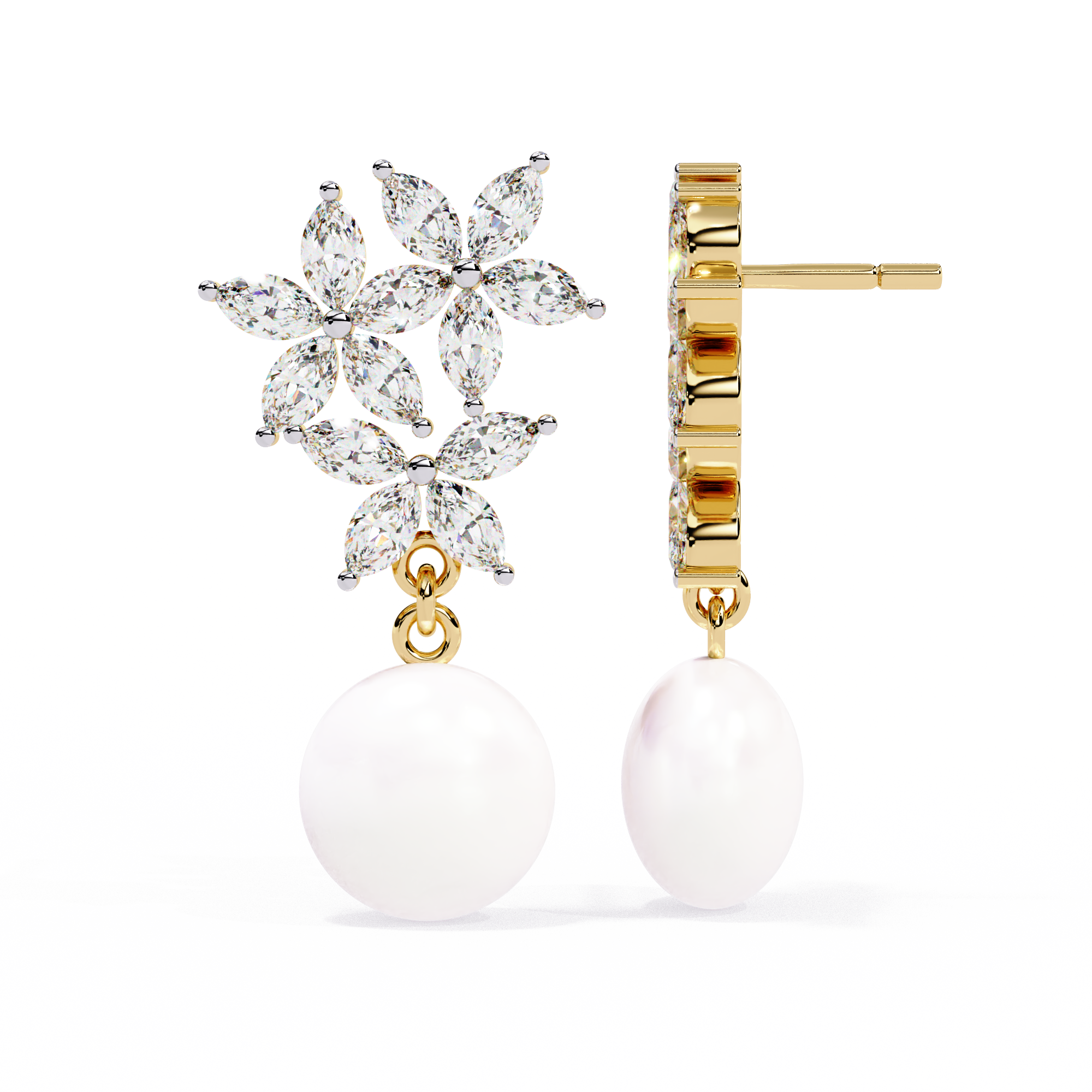 2.39 CT CELESTIAL BLOSSOM EARRING 9k