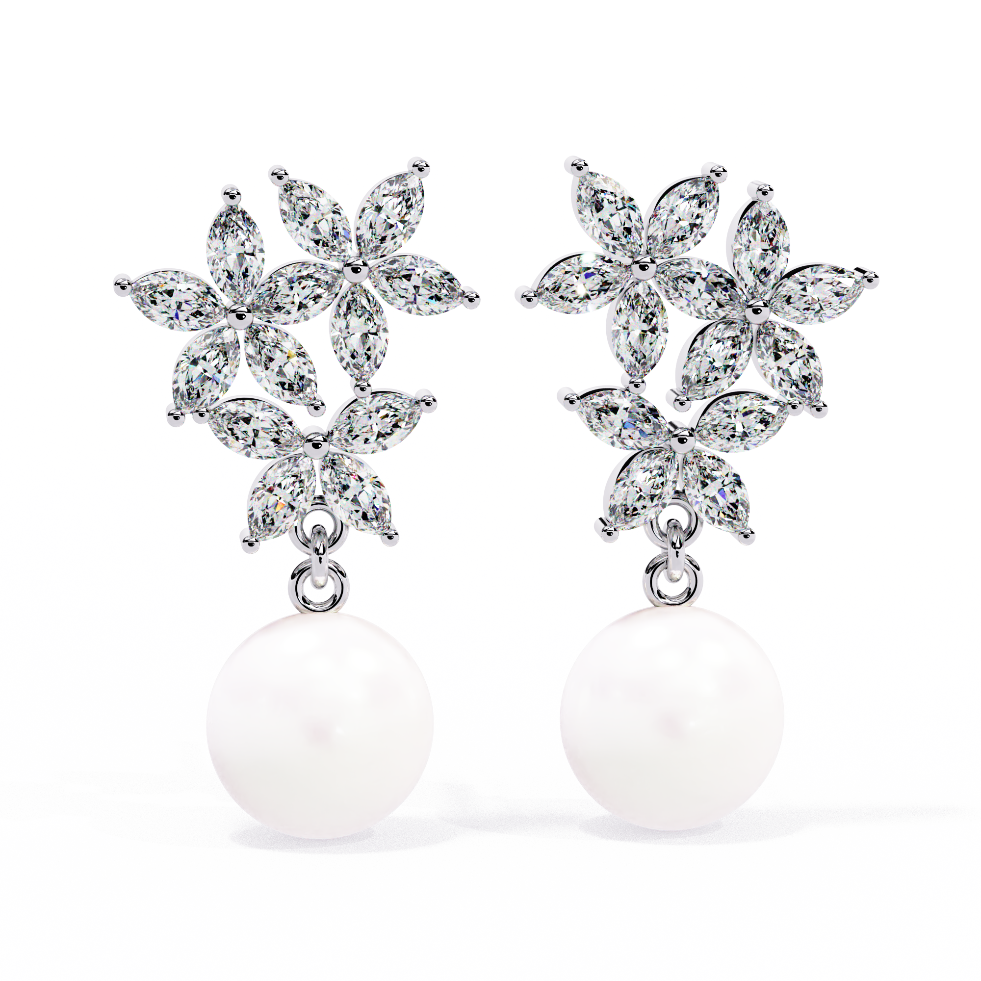2.39 CT CELESTIAL BLOSSOM EARRING 18K