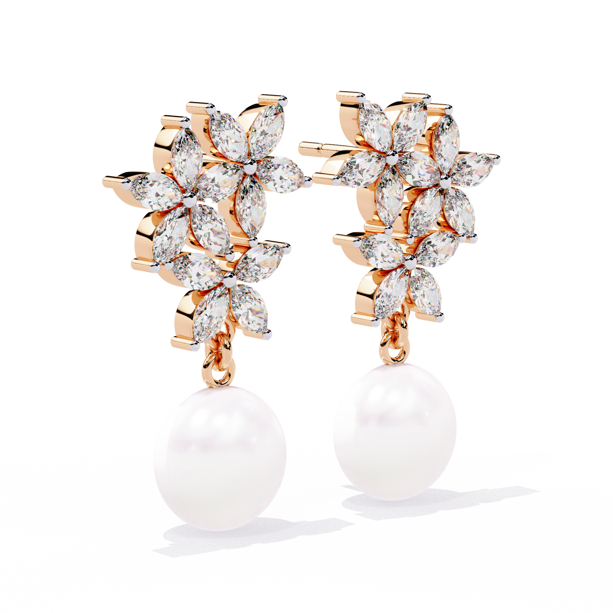 2.39 CT CELESTIAL BLOSSOM EARRING 9k