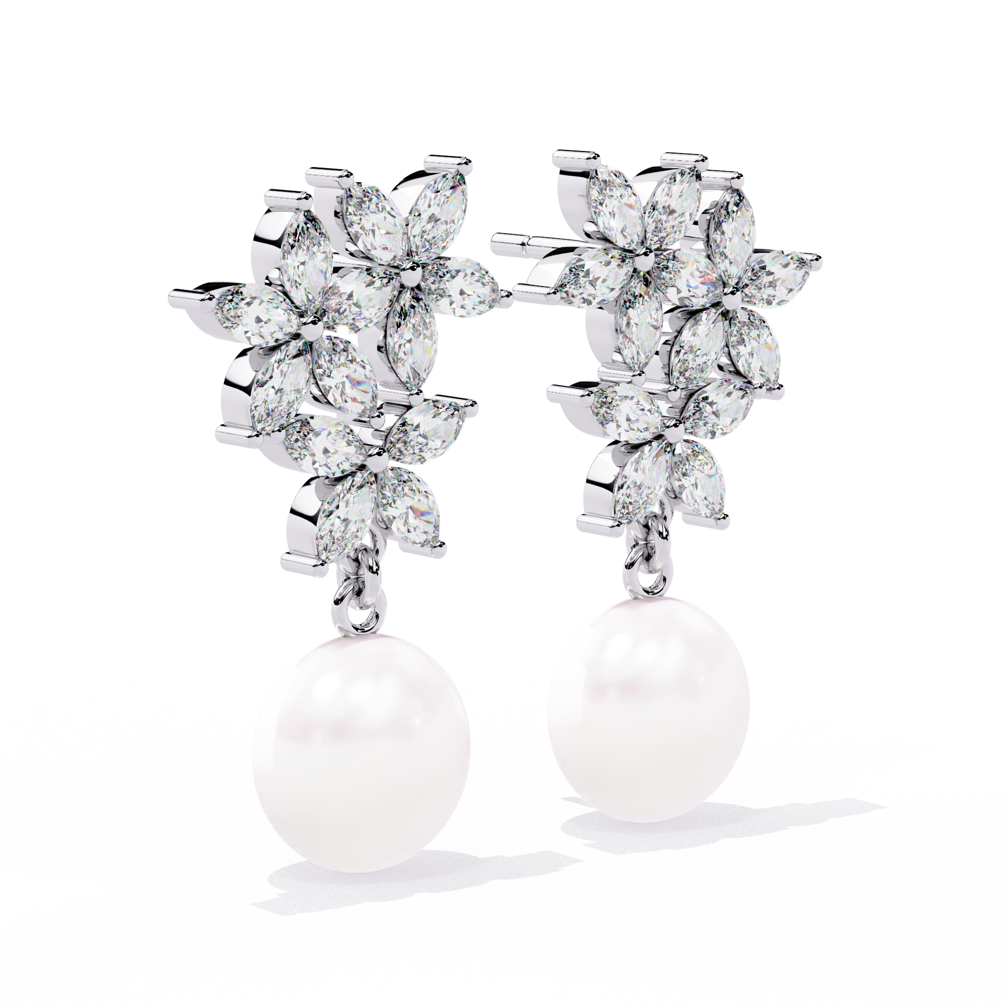 2.39 CT CELESTIAL BLOSSOM EARRING 18K