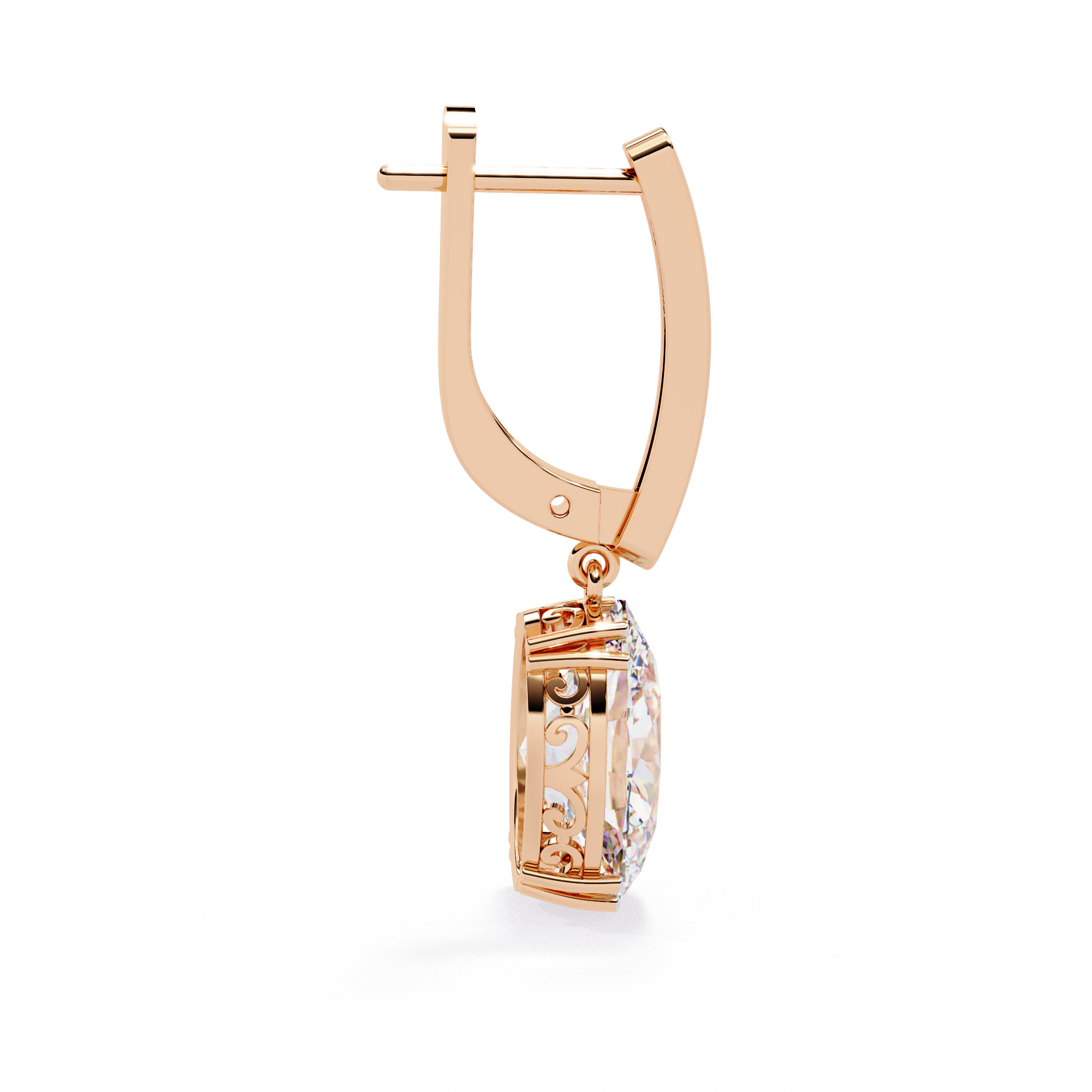 1.62 CT OVAL LUMIÈRE EARRING 18K
