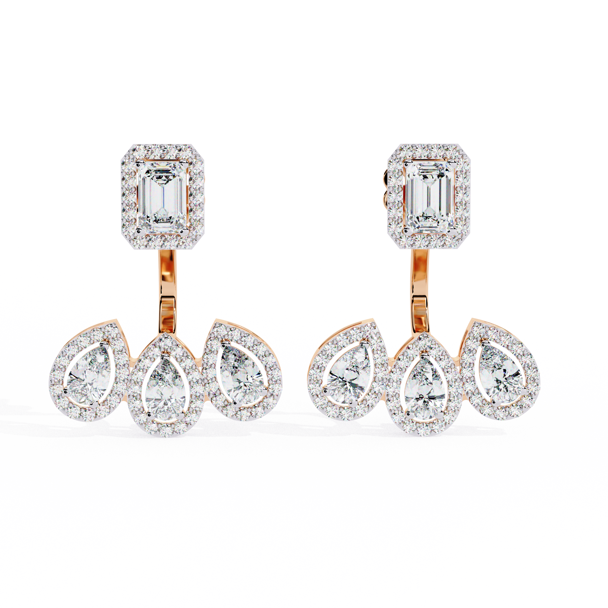 3.60 CT ROYAL RADIANCE EARRING 9k