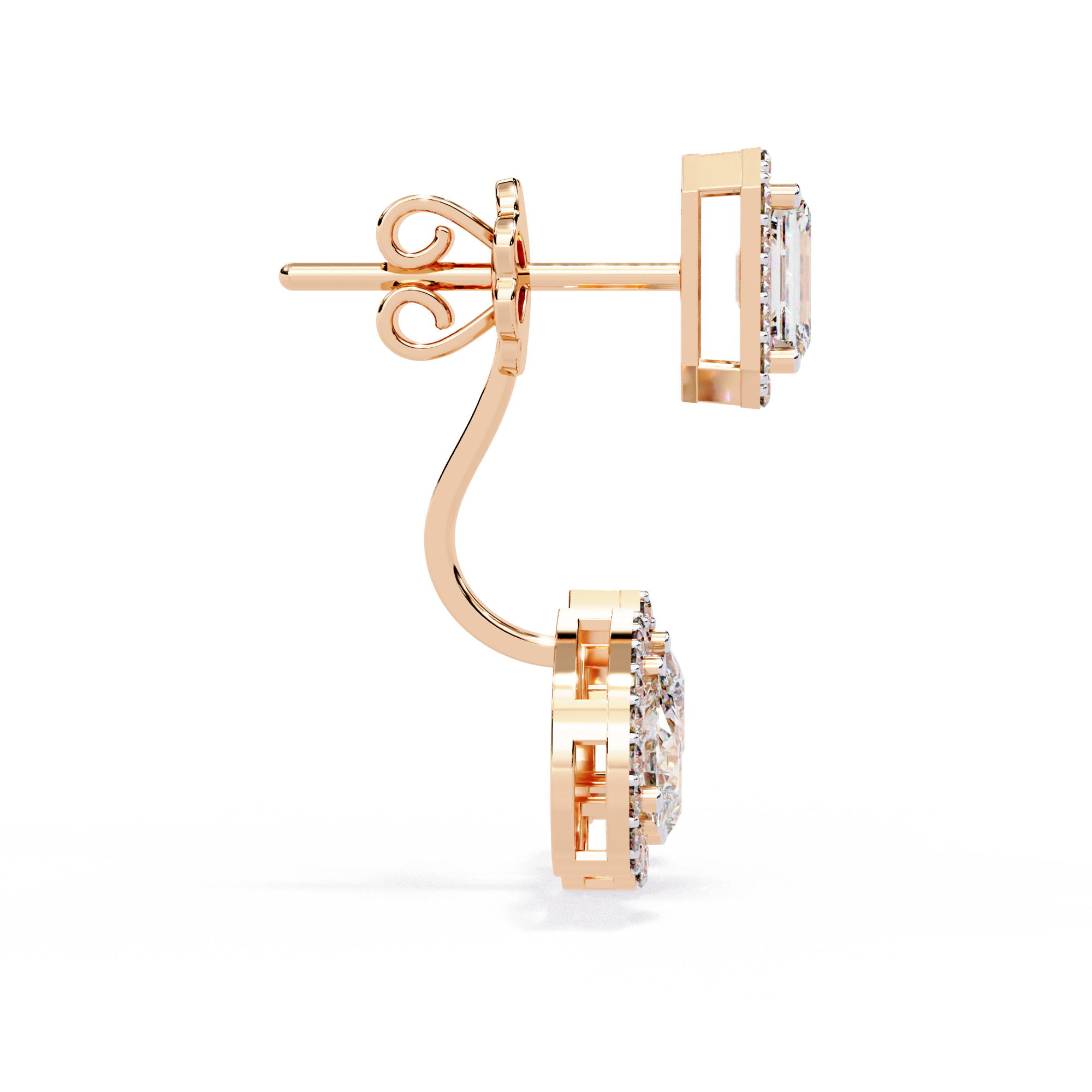 3.60 CT ROYAL RADIANCE EARRING 9k