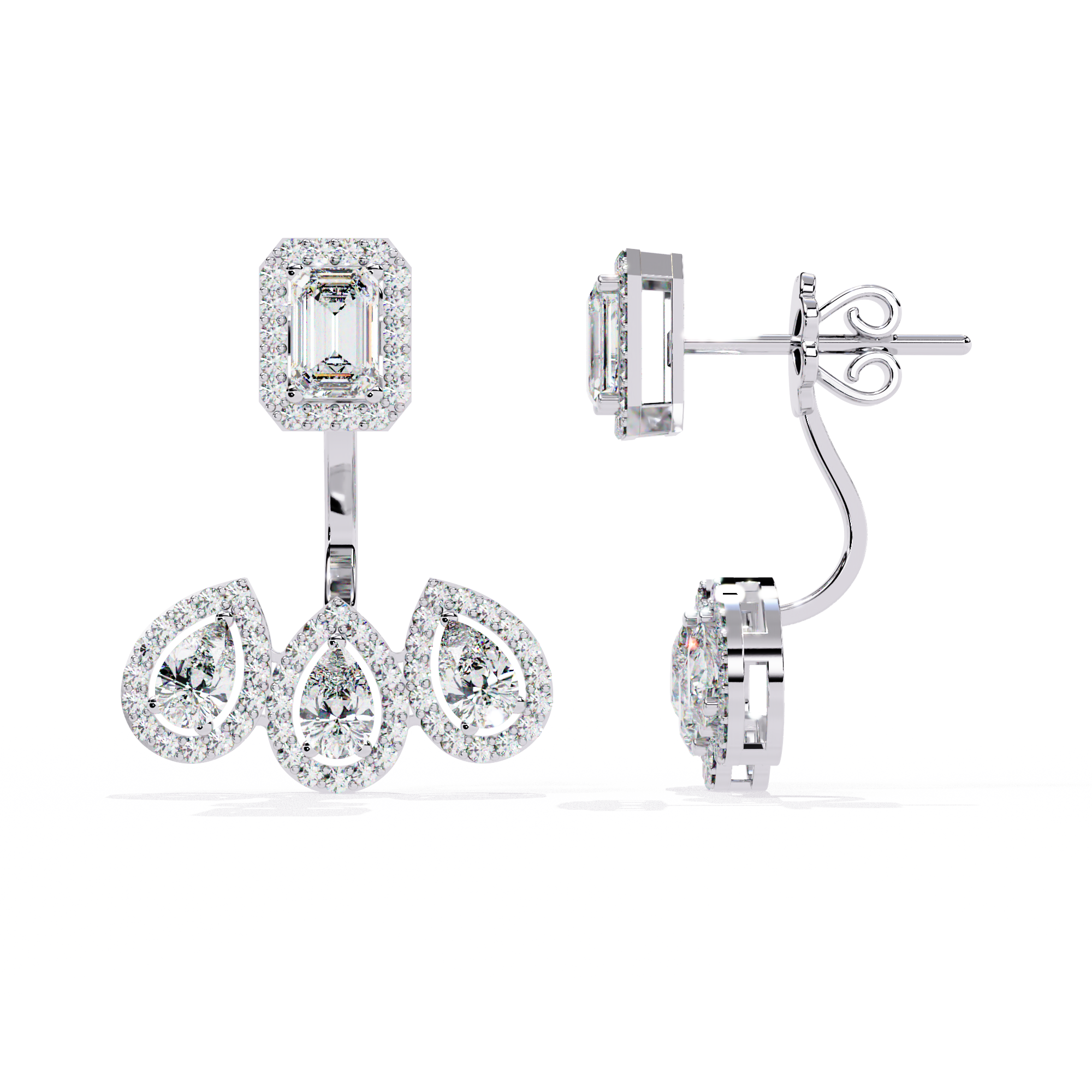 3.60 CT ROYAL RADIANCE EARRING 18K