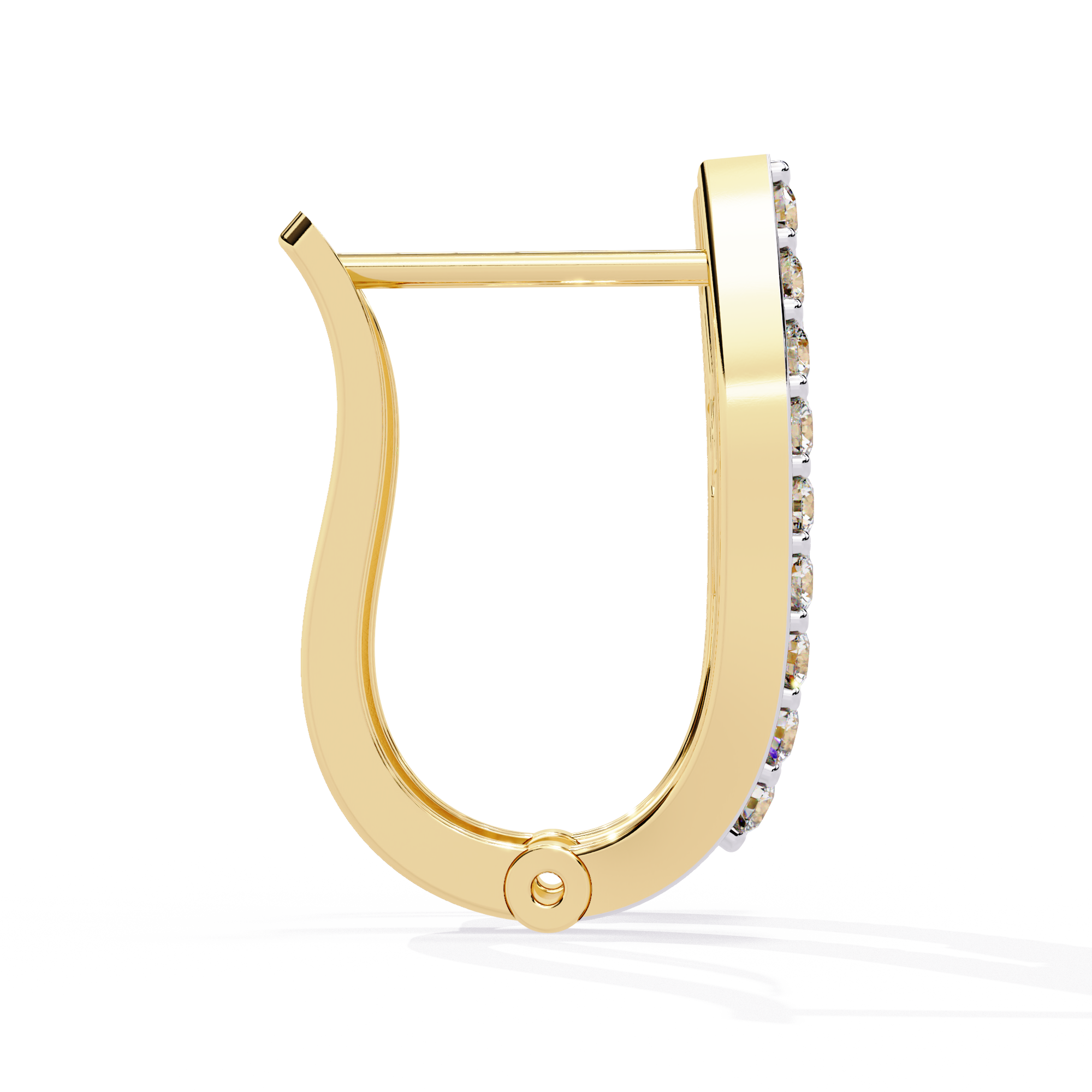 0.38 CT SPLIT GLINT EARRING 9k