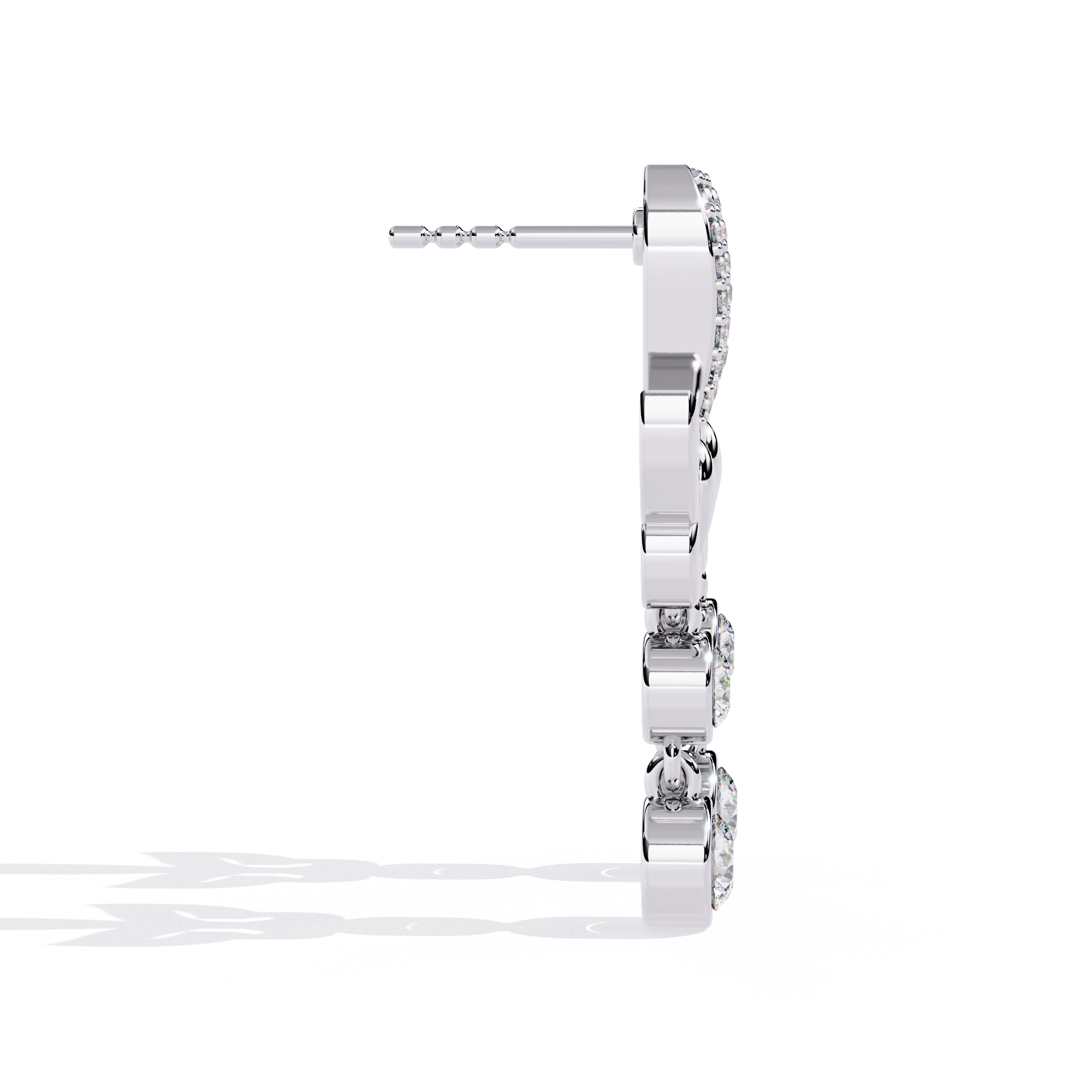 0.55 CT WHISPERING WINGS EARRING 18K