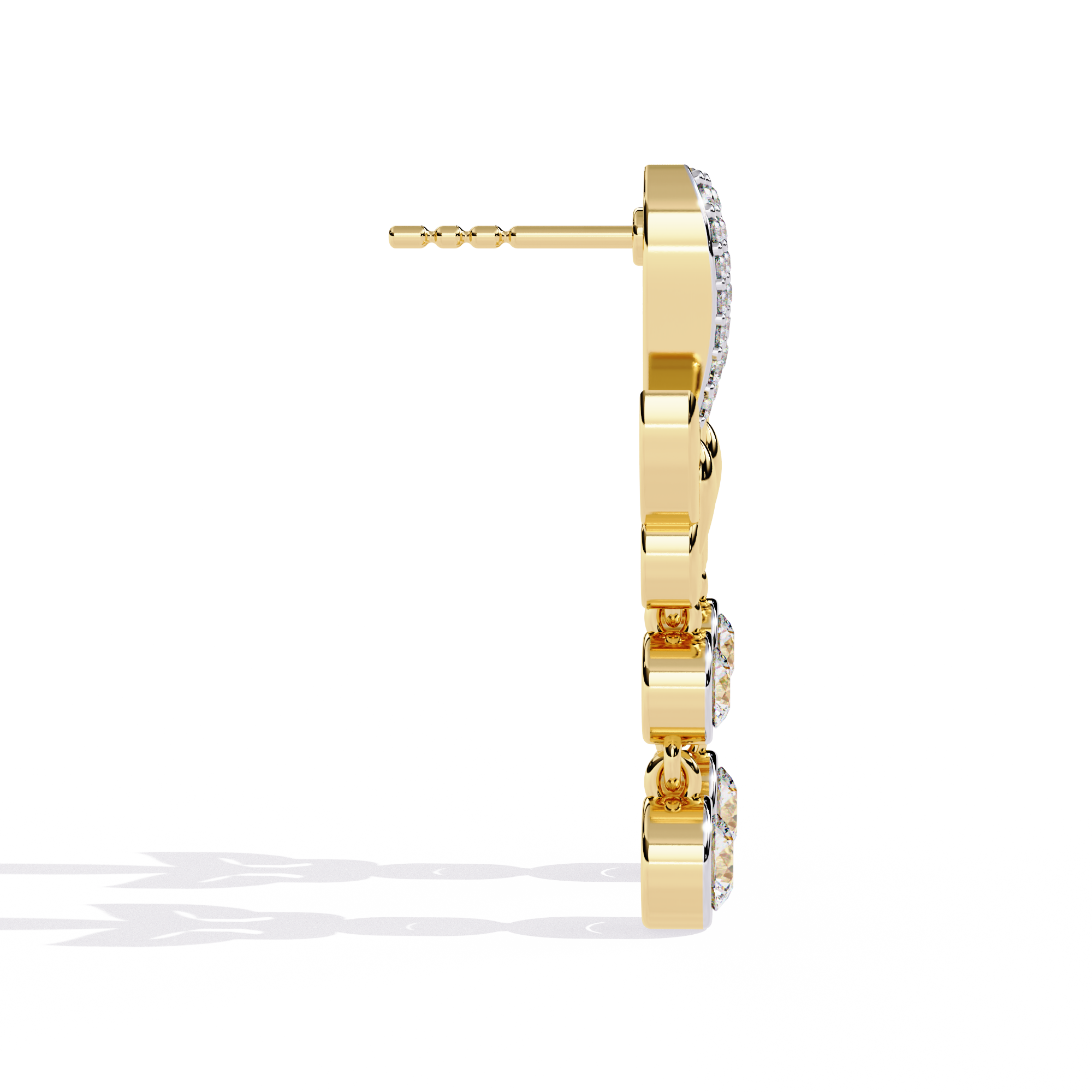 0.55 CT WHISPERING WINGS EARRING 18K