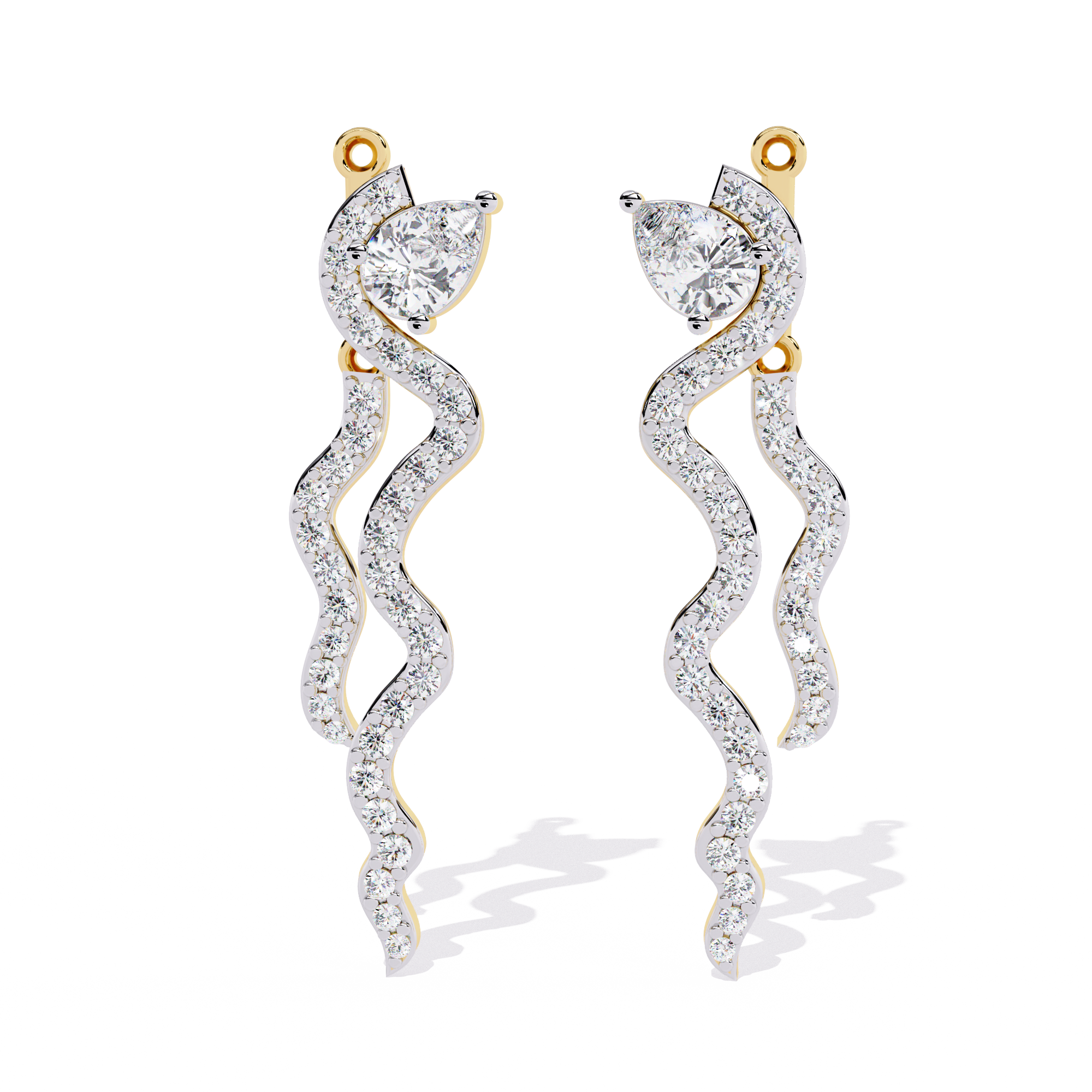 0.84 CT SERPENTINE GRACE EARRING 18K