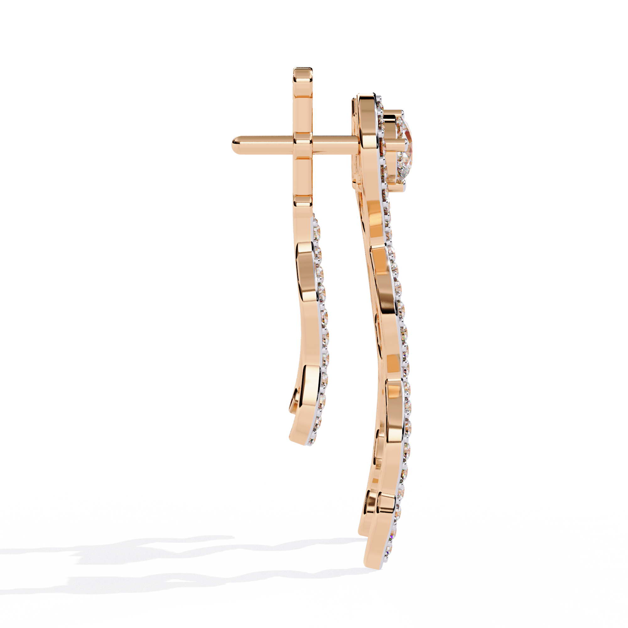 0.84 CT SERPENTINE GRACE EARRING 18K