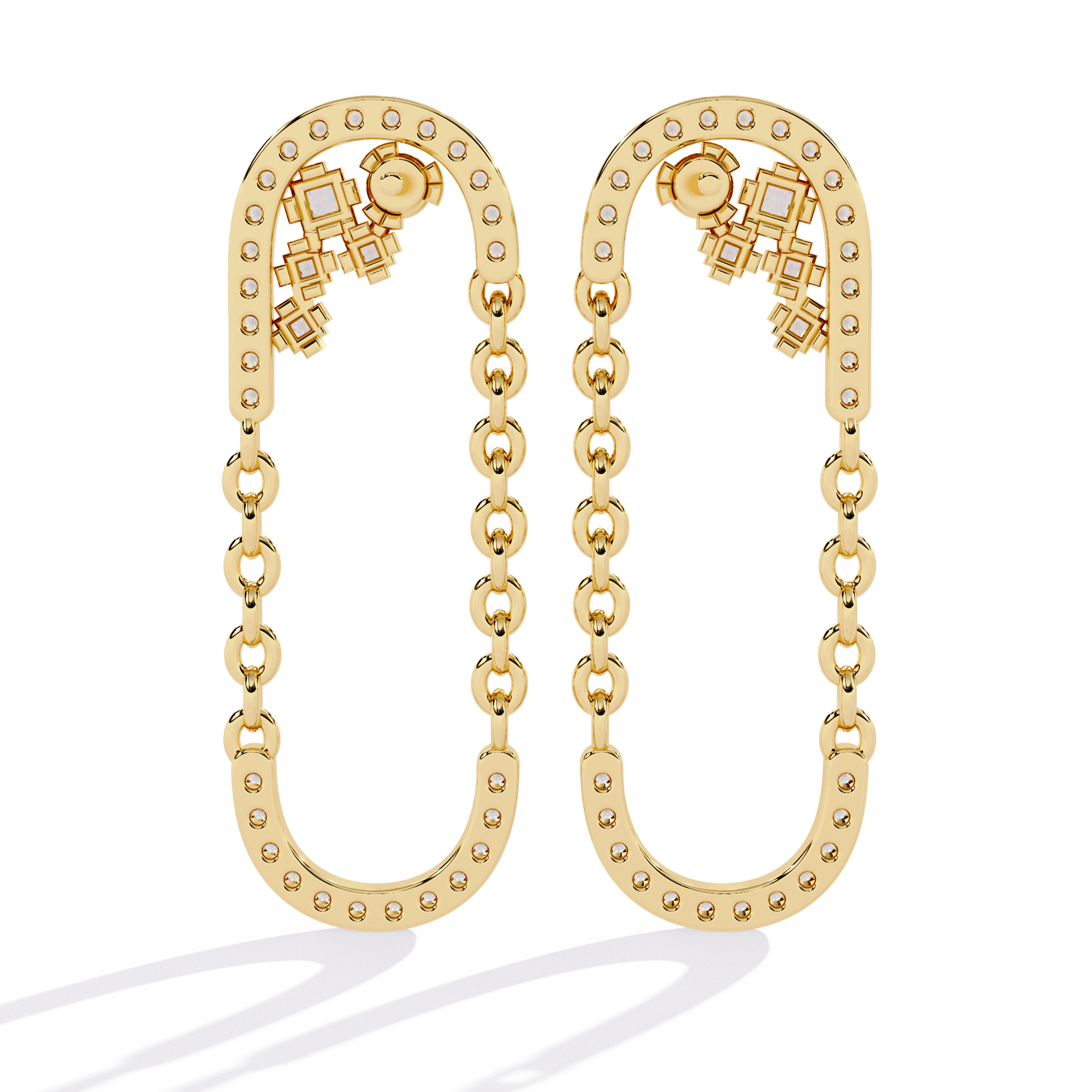 0.49 CT ETERNAL LOOP EARRING 9k