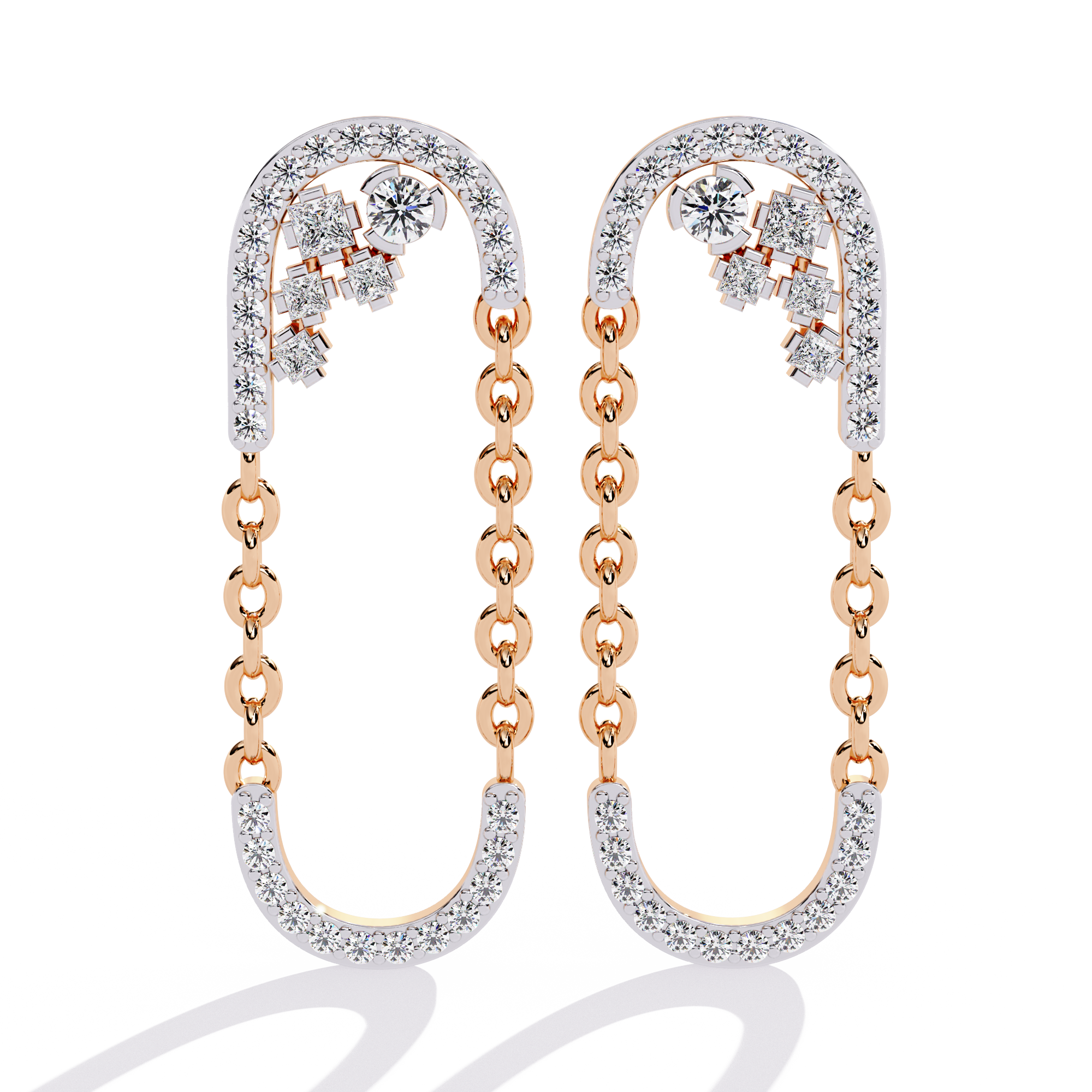 0.49 CT ETERNAL LOOP EARRING 9k