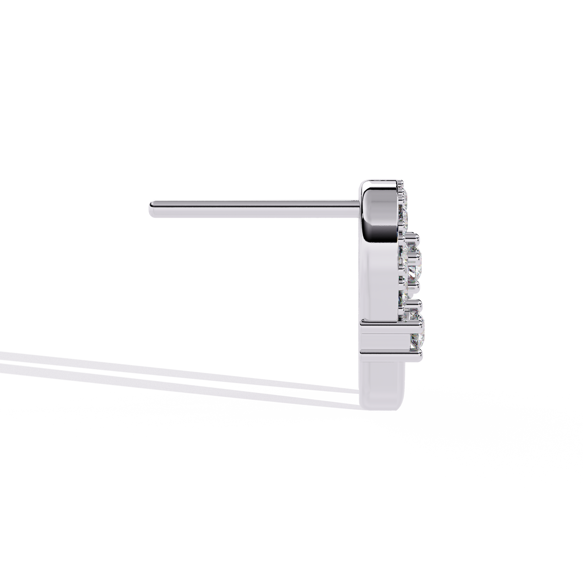 0.20 CT DIAMOND LINK EARRING