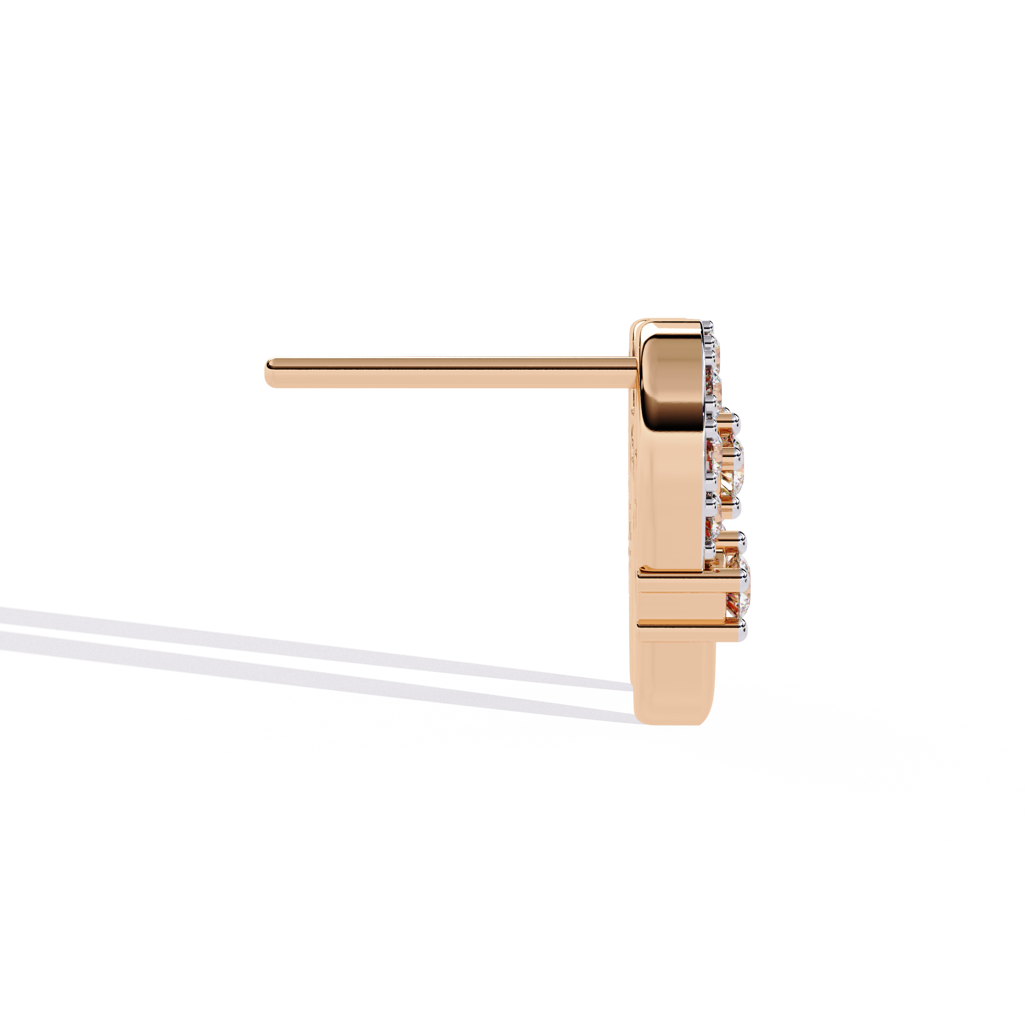 0.20 CT DIAMOND LINK EARRING