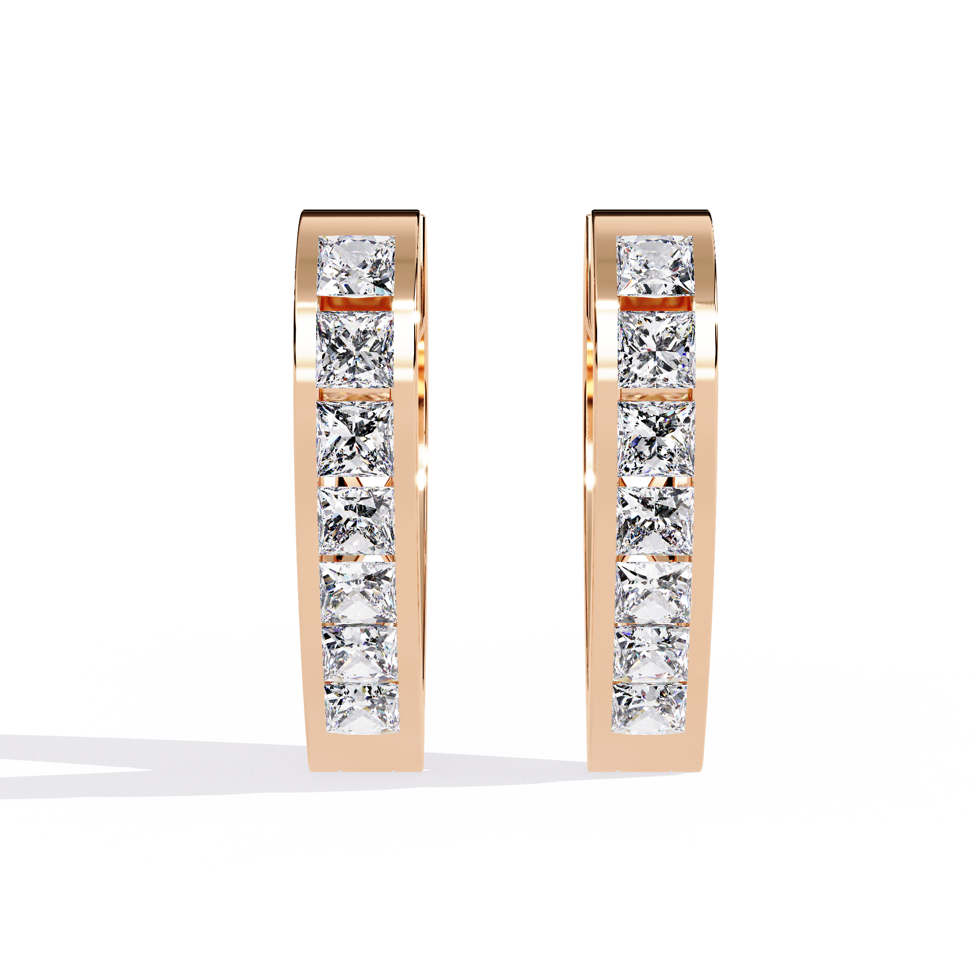 0.83 CT LOVECRAFT HOOP EARRING 9k