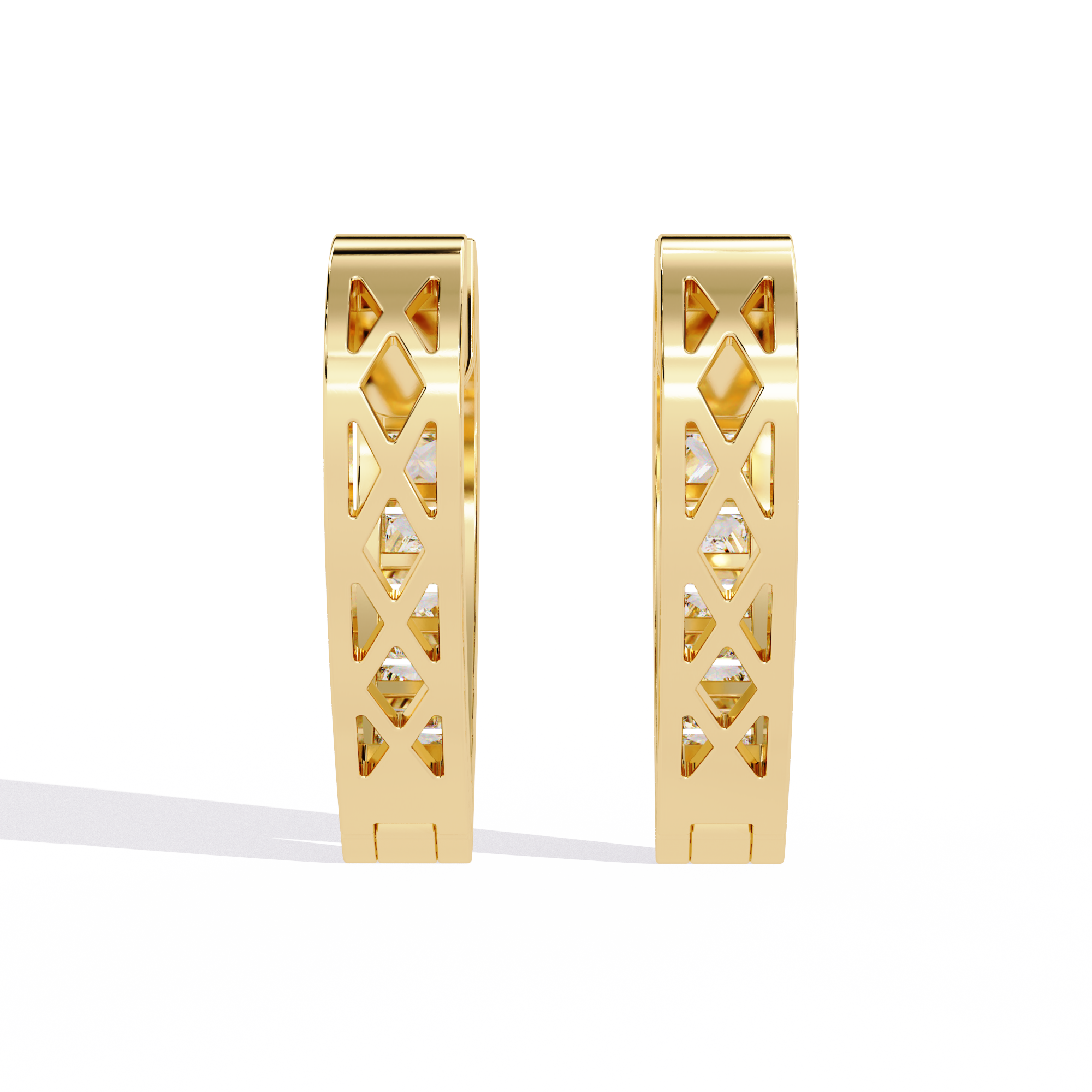 0.83 CT LOVECRAFT HOOP EARRING 9k