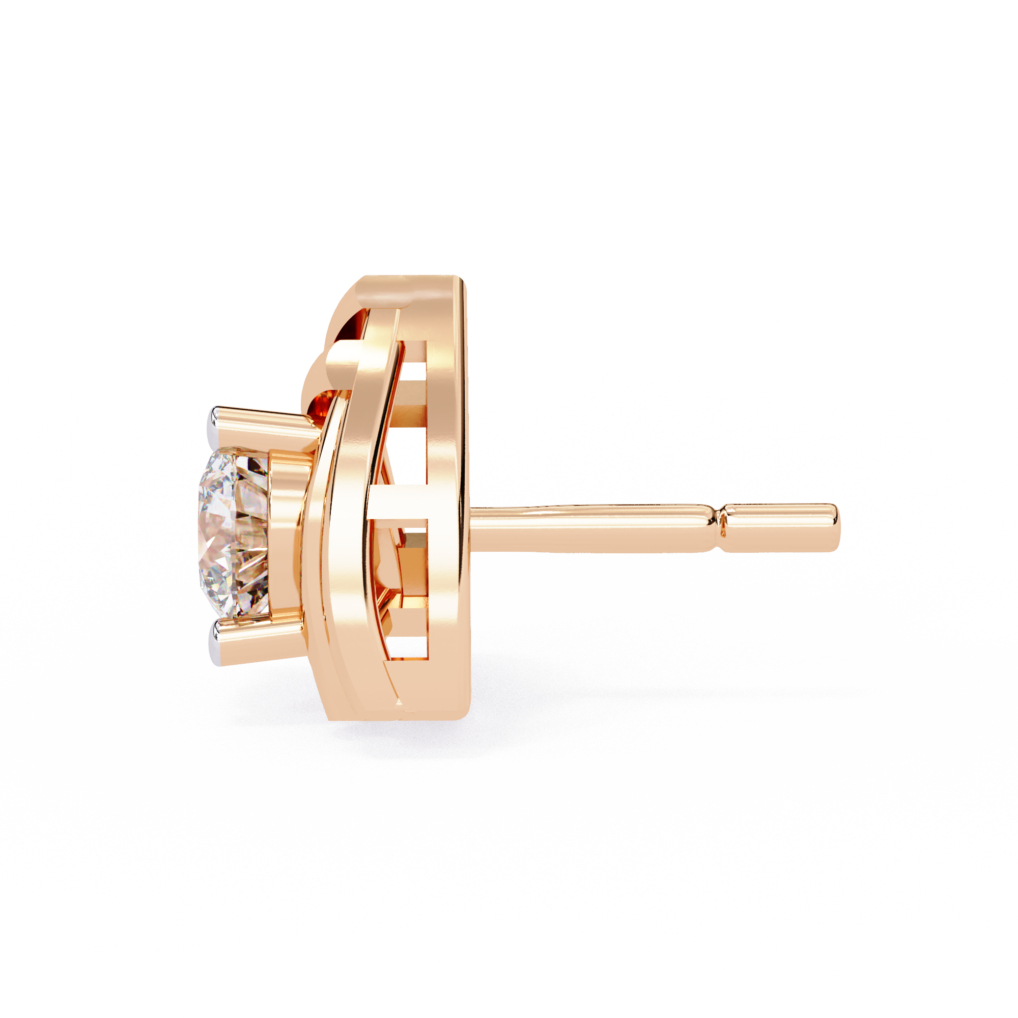0.64 CT GOLDEN AURA EARRING 18K