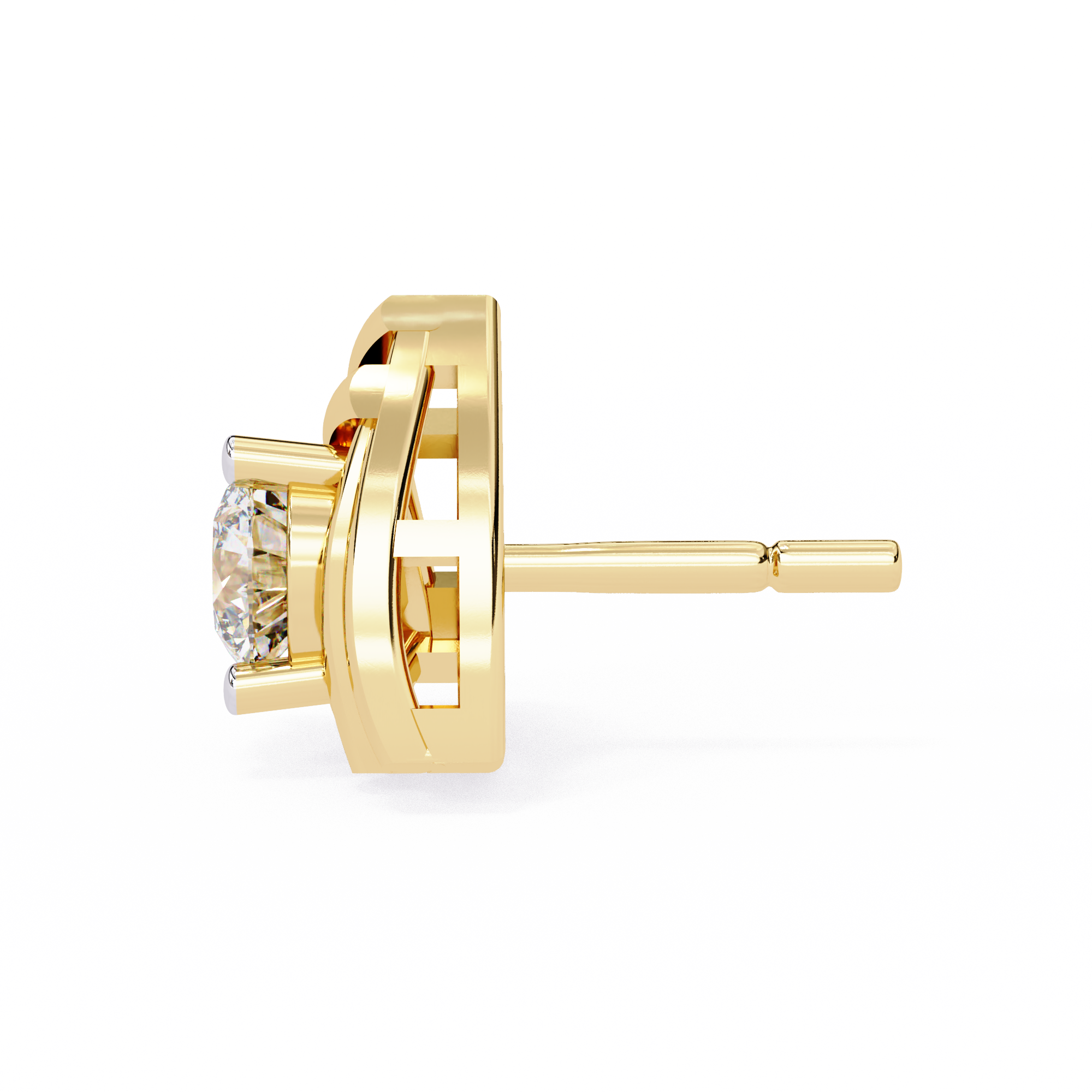 0.64 CT GOLDEN AURA EARRING 18K