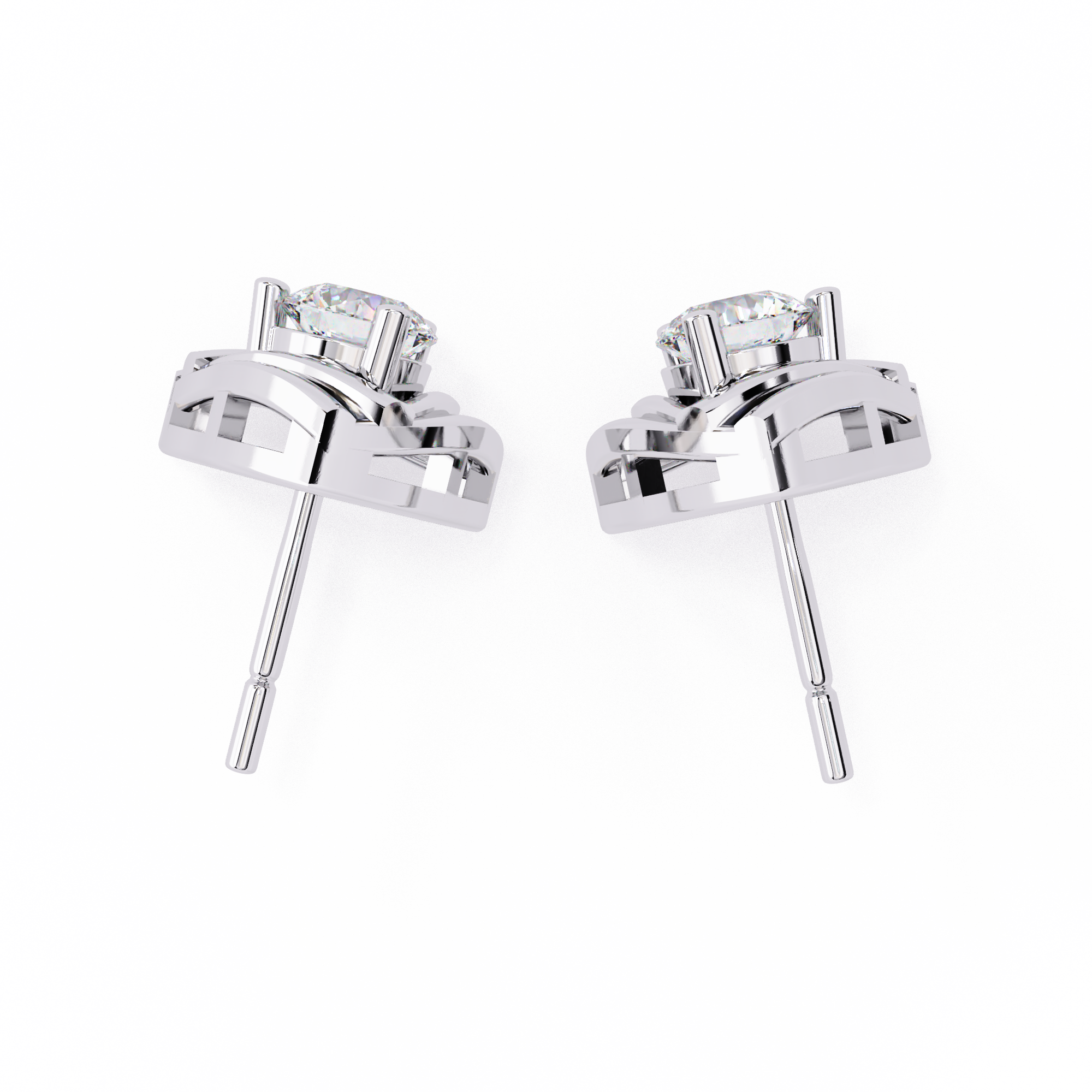 0.64 CT GOLDEN AURA EARRING 18K