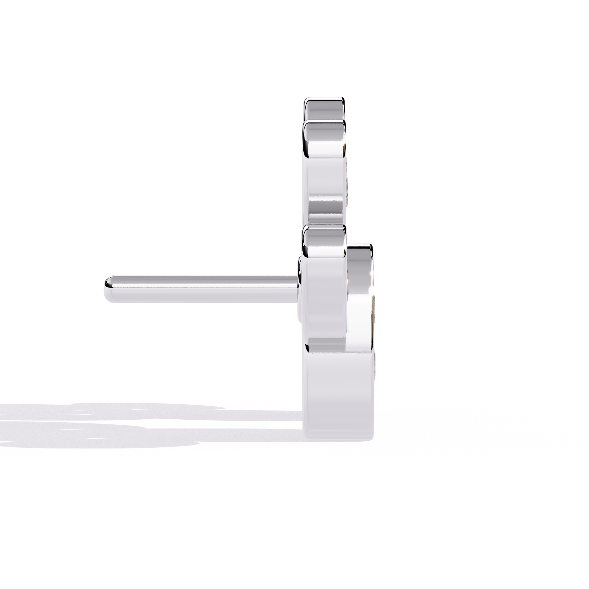 0.18 CT PAWPRINT SPARK EARRING 9k