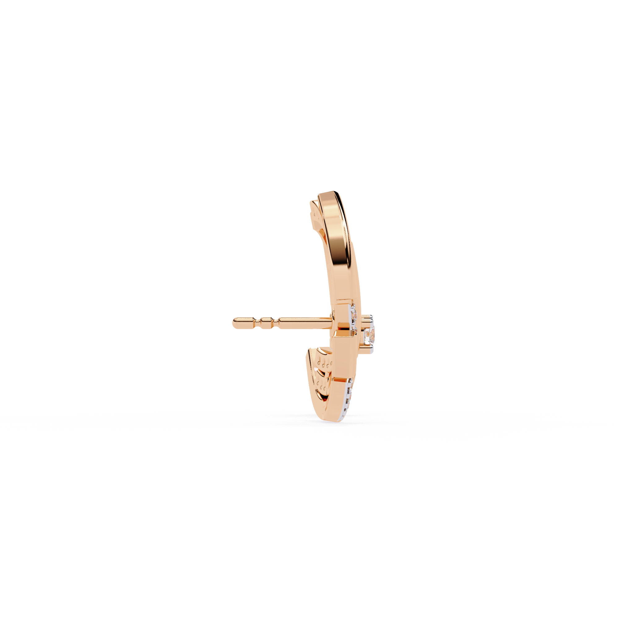 0.21 CT MODERN ARCH EARRING 18K