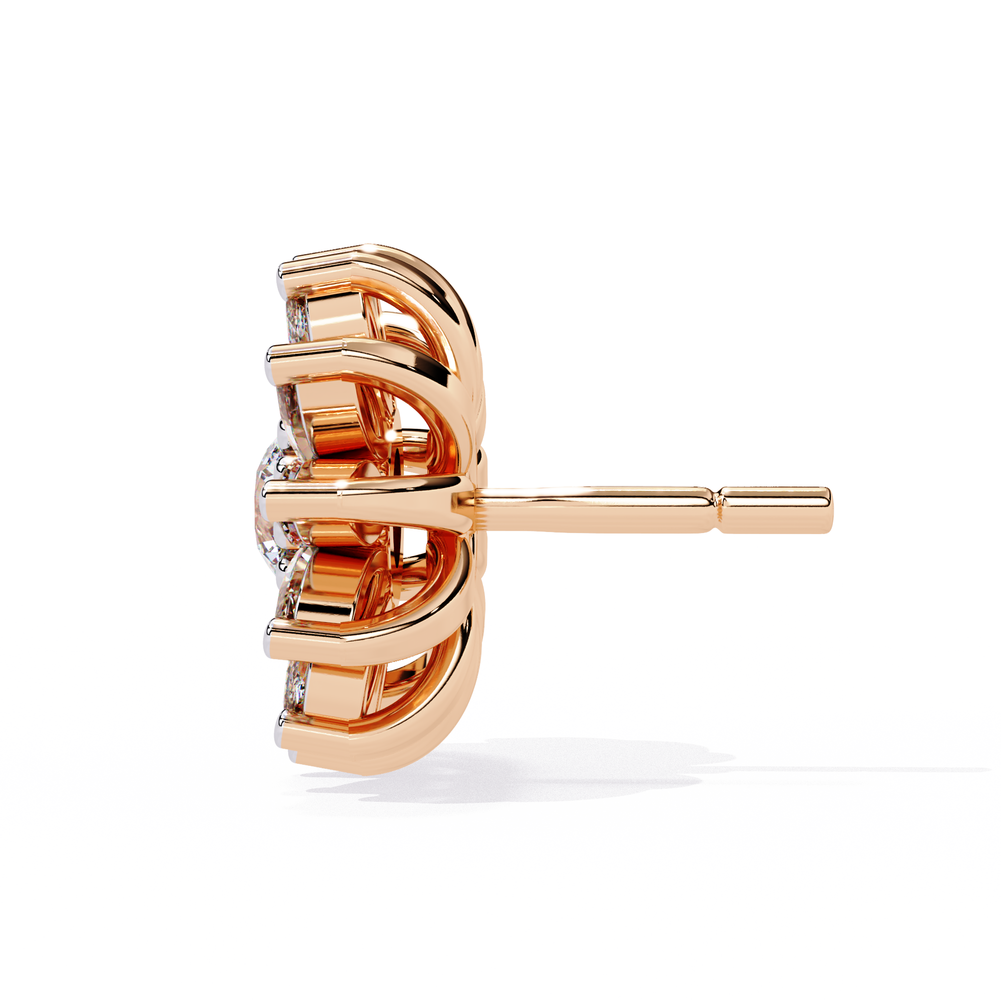 1.31 CT SOLAR BLOOM EARRING 18K