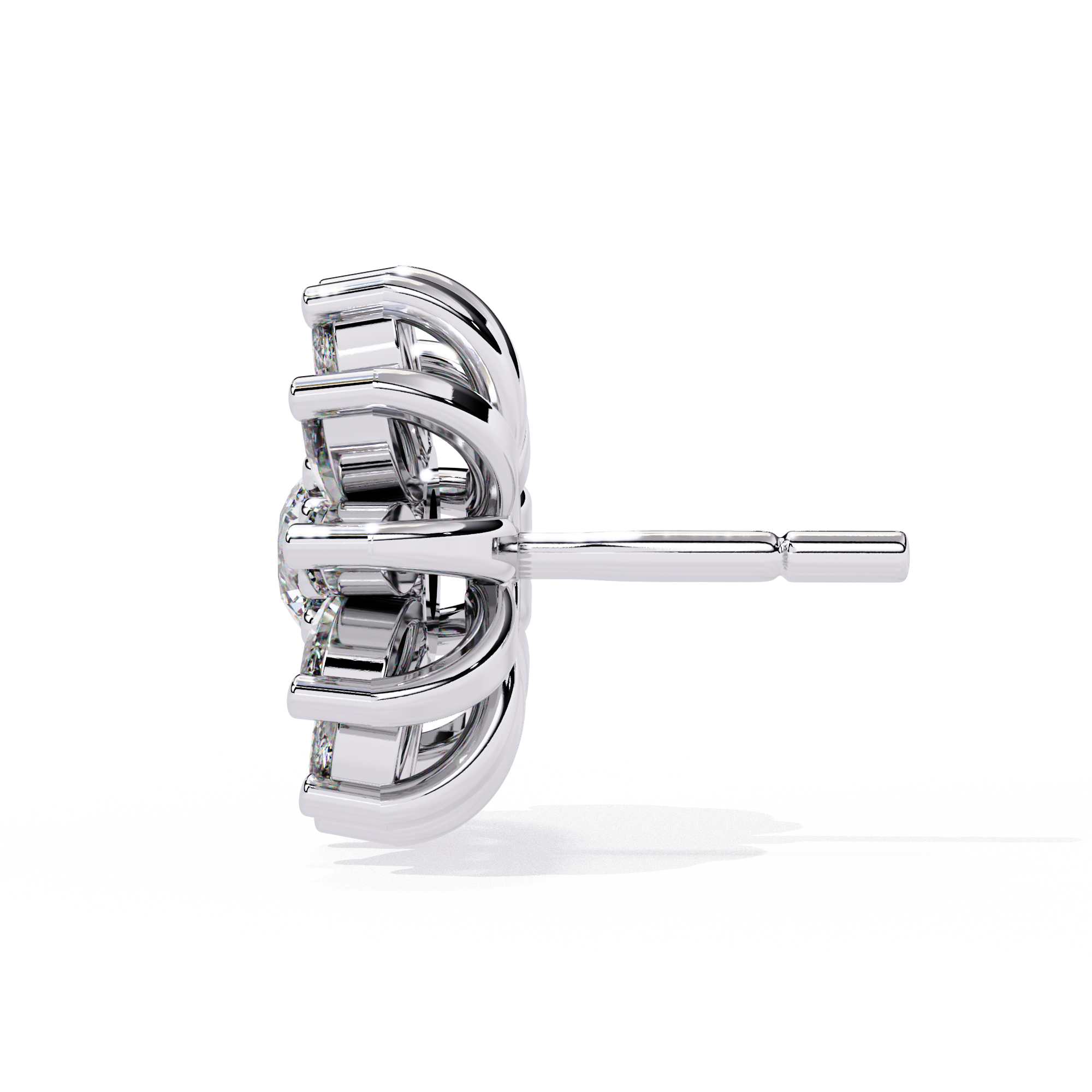 1.31 CT SOLAR BLOOM EARRING