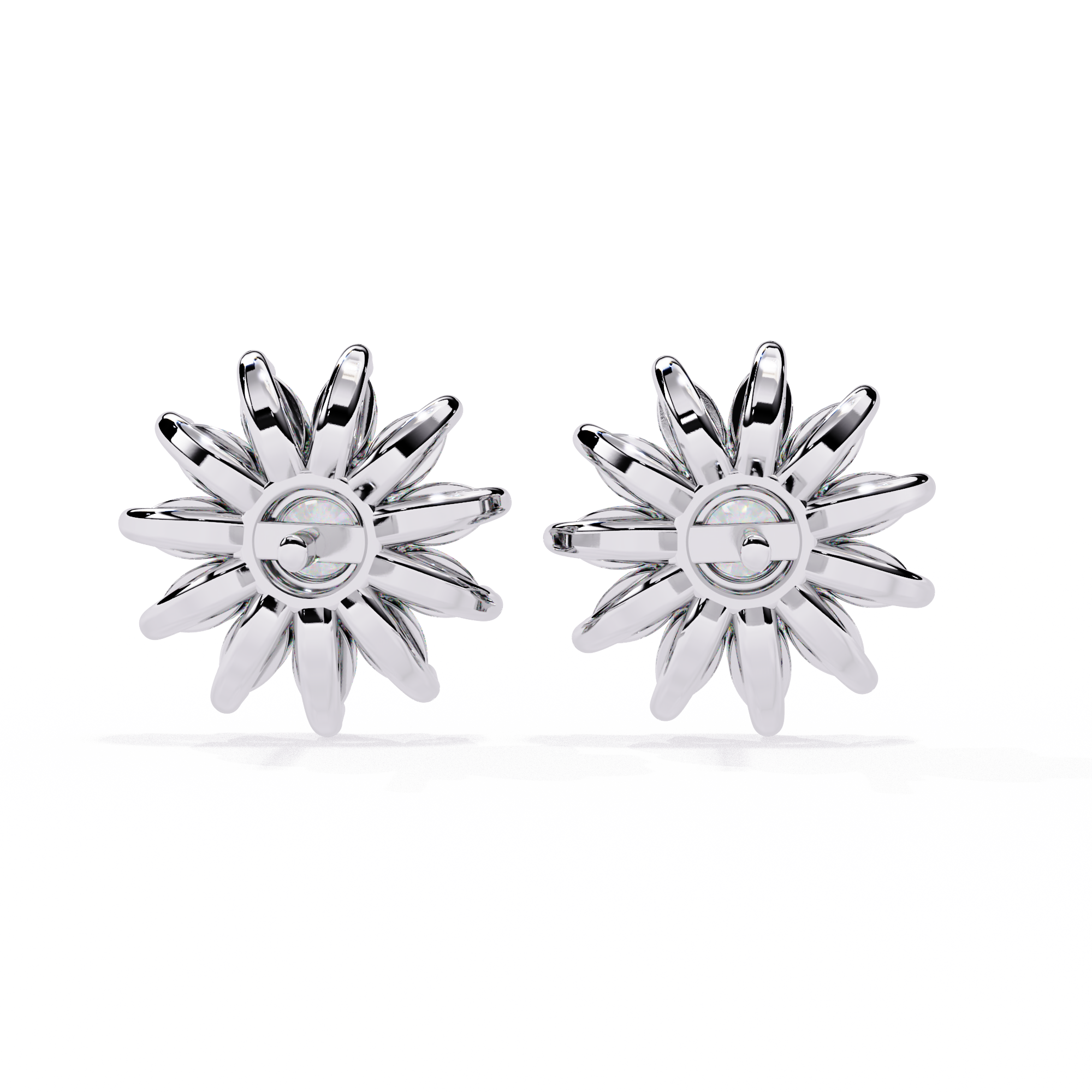 1.31 CT SOLAR BLOOM EARRING 18K
