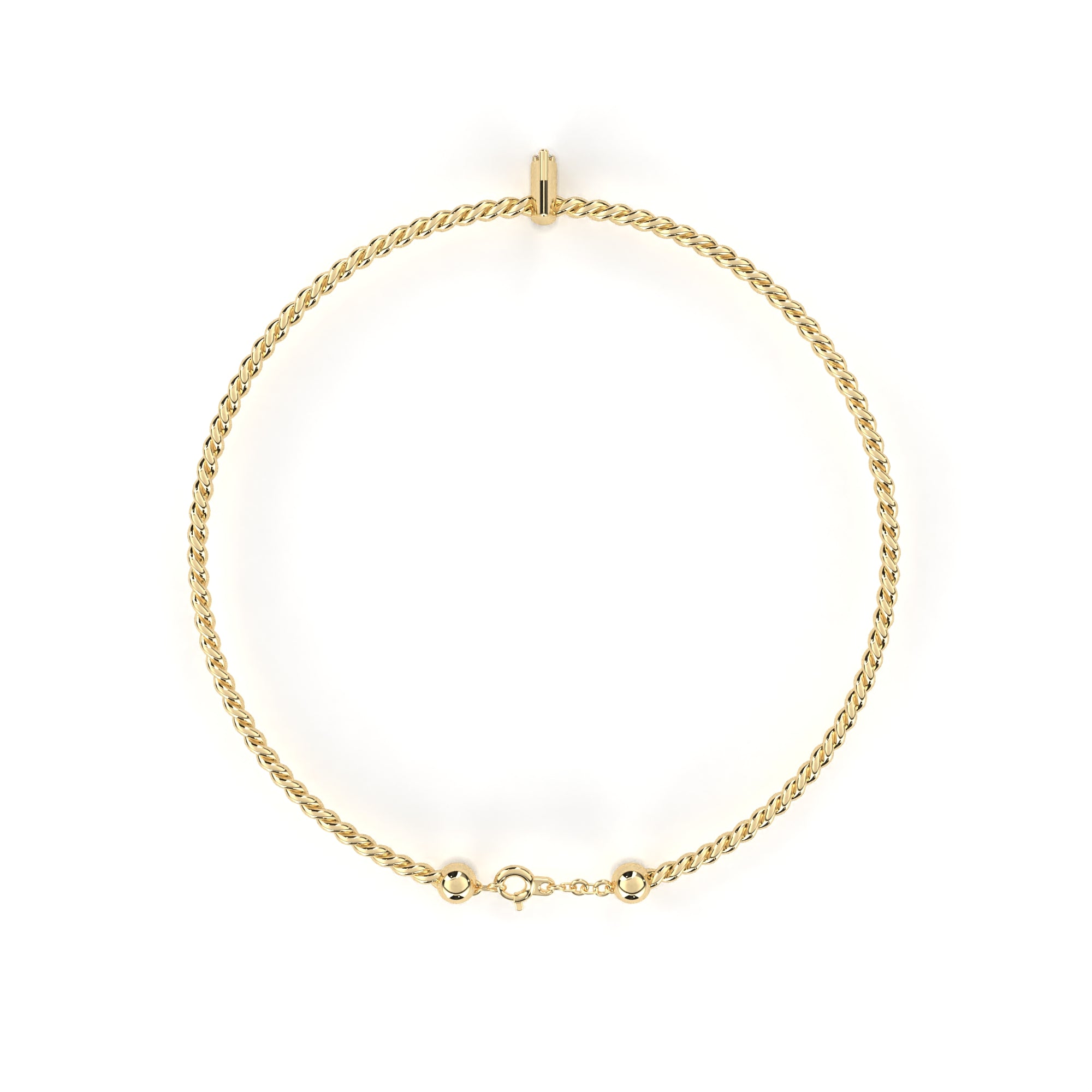 0.50 ct Celestial Charm Bracelet 9k
