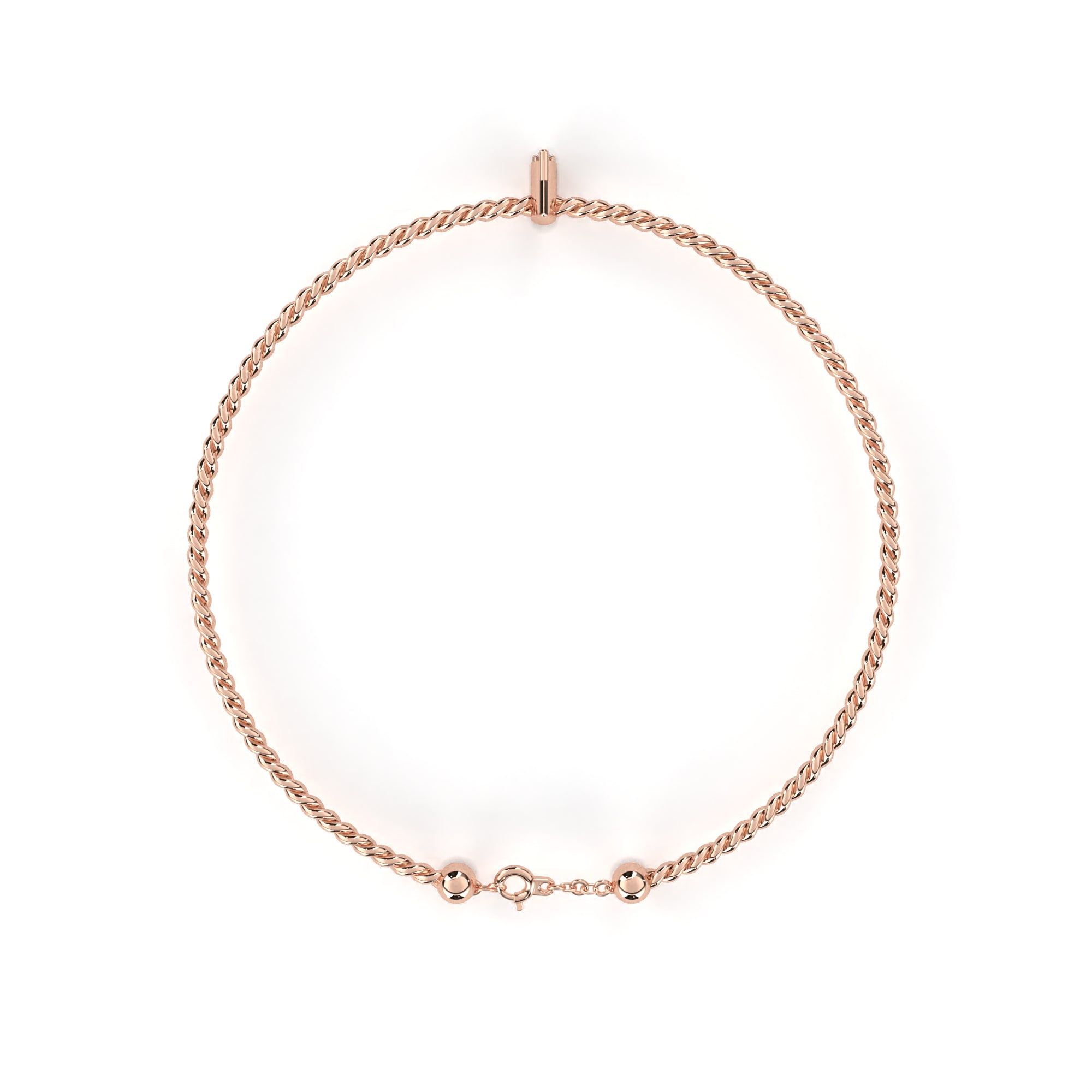 0.50 ct Celestial Charm Bracelet 9k
