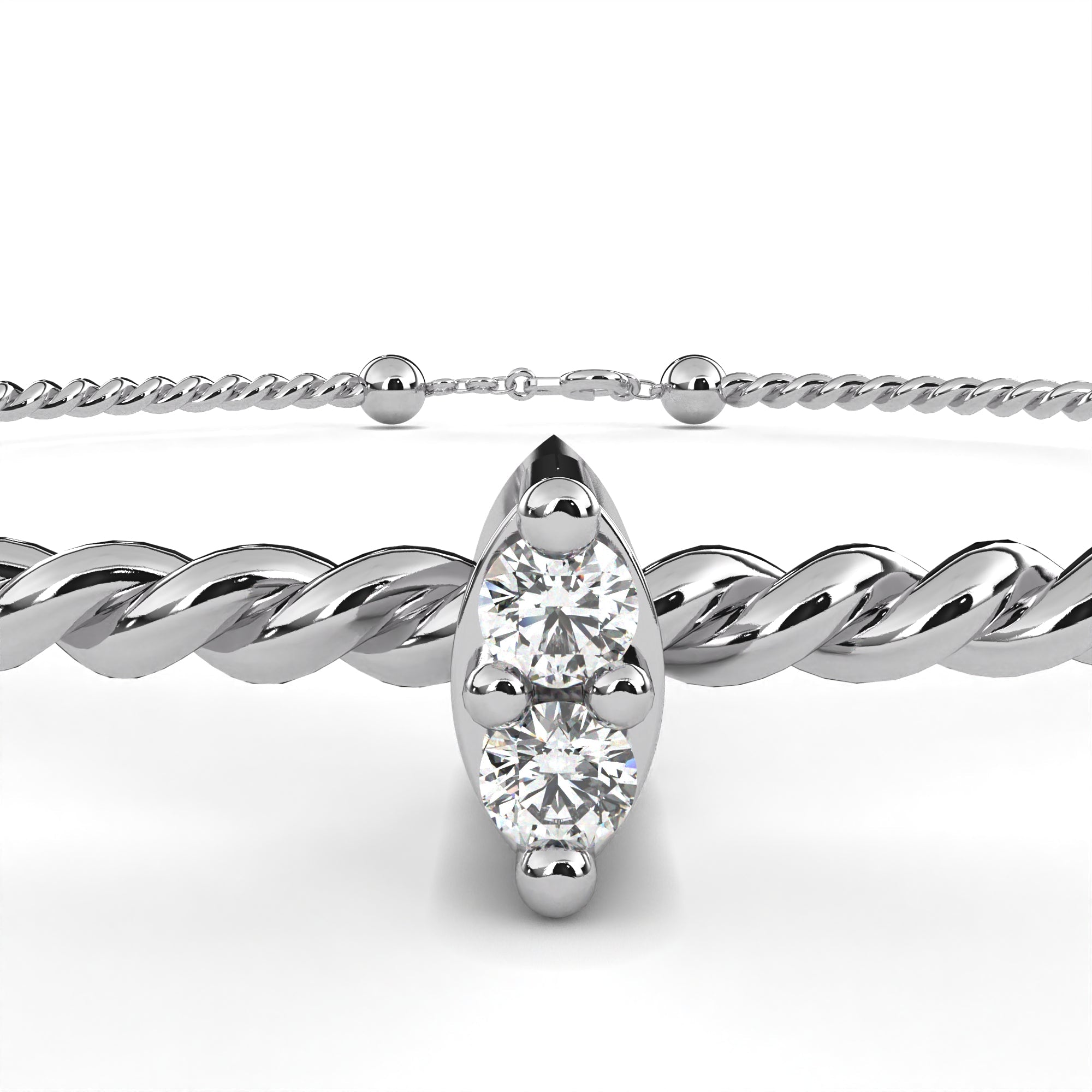 0.50 ct Celestial Charm Bracelet 9k